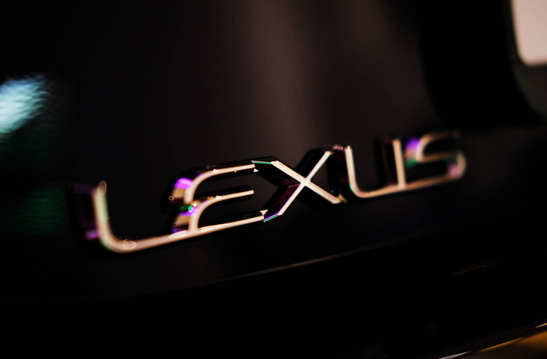 Rose Gold Slim Lexus Logo Background