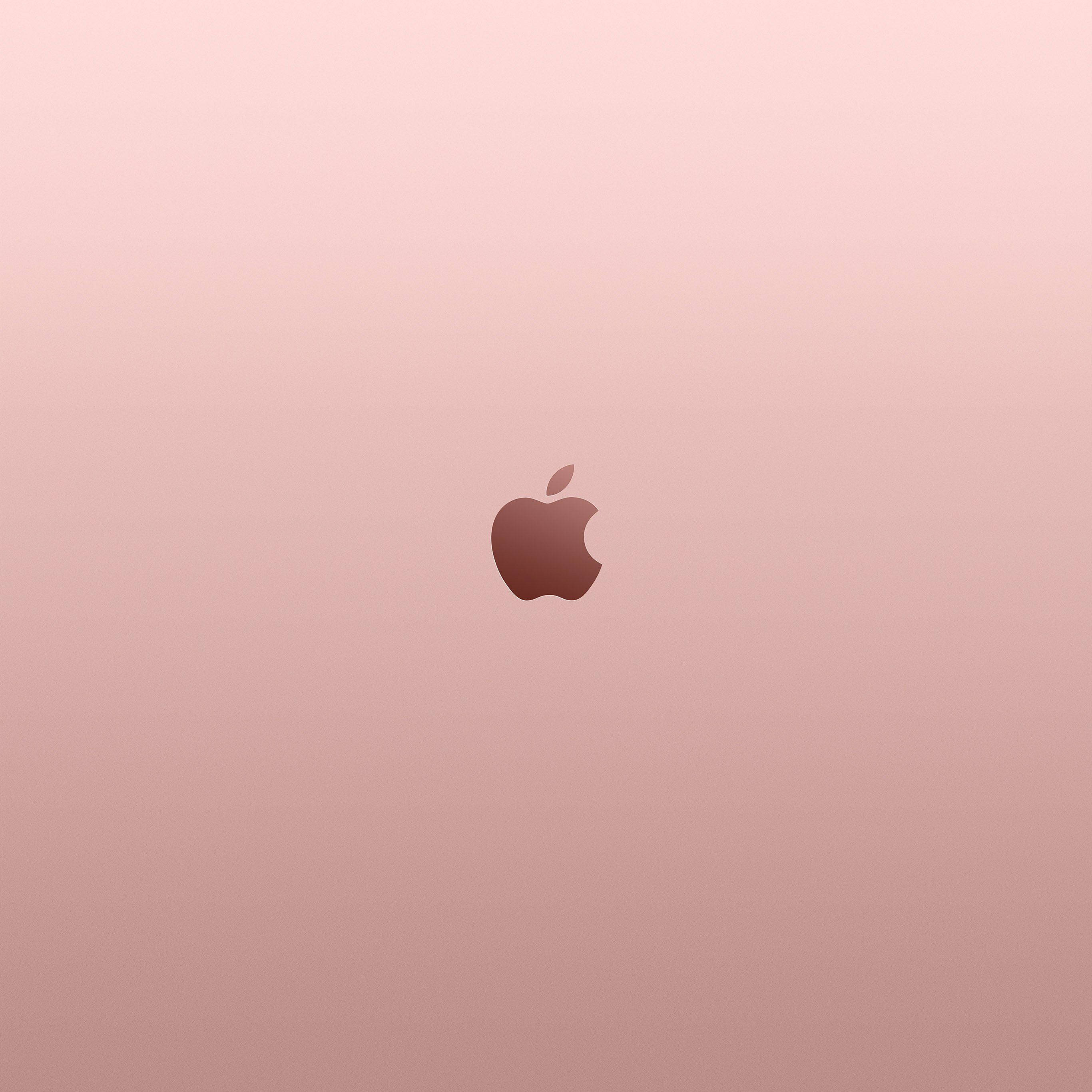 Rose Gold Tumblr Apple Logo Background