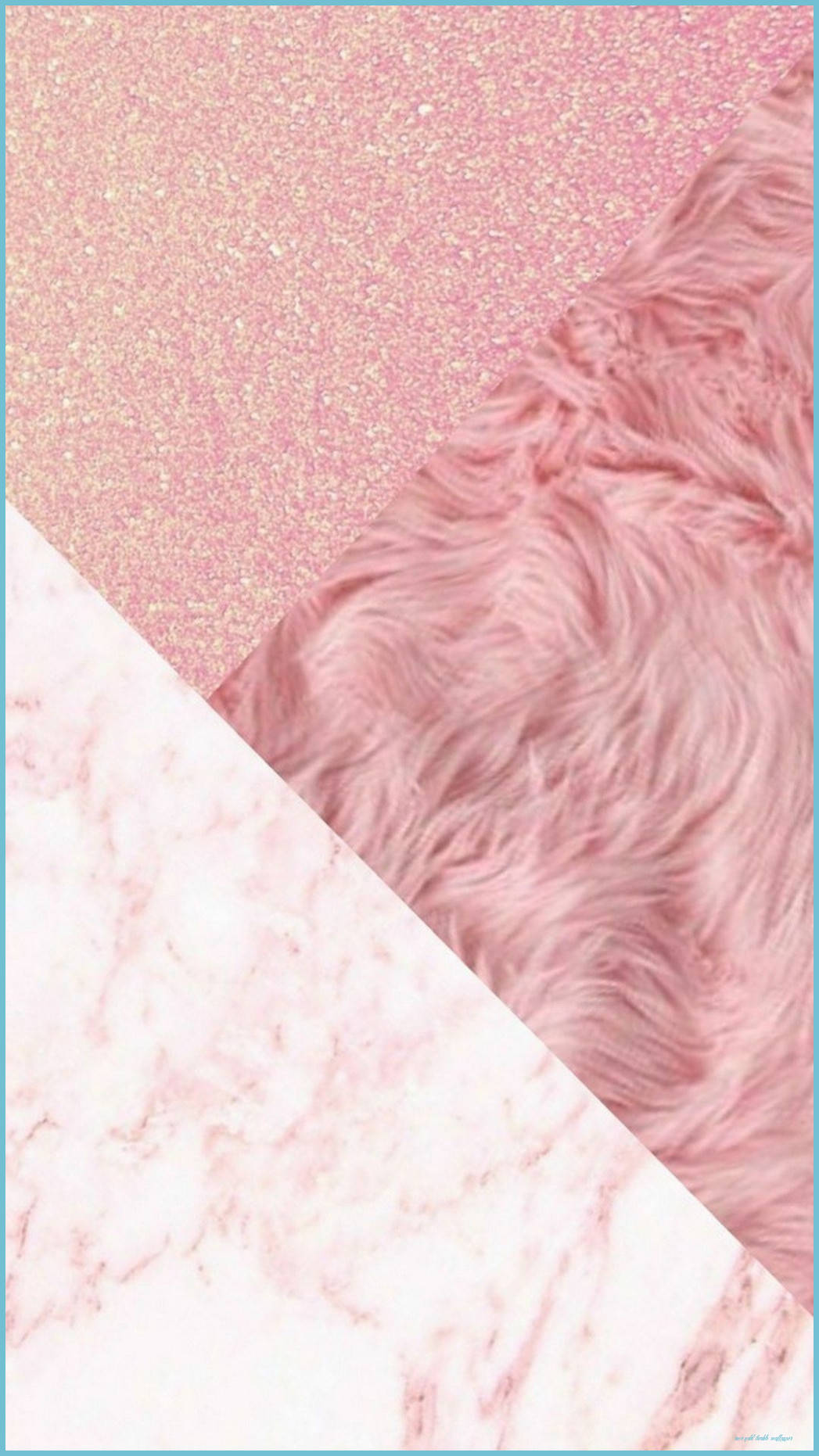 Rose Gold Tumblr Collage Background