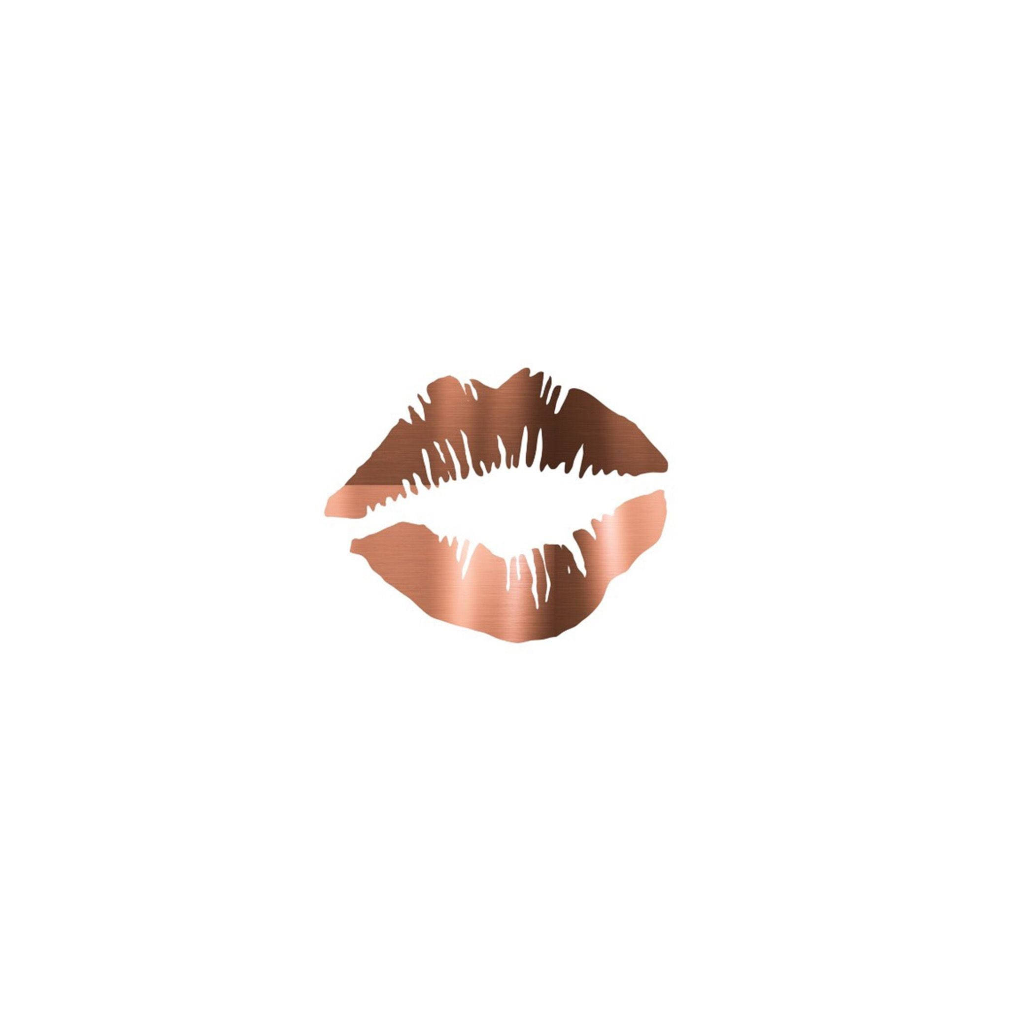 Rose Gold Tumblr Kissable Lips