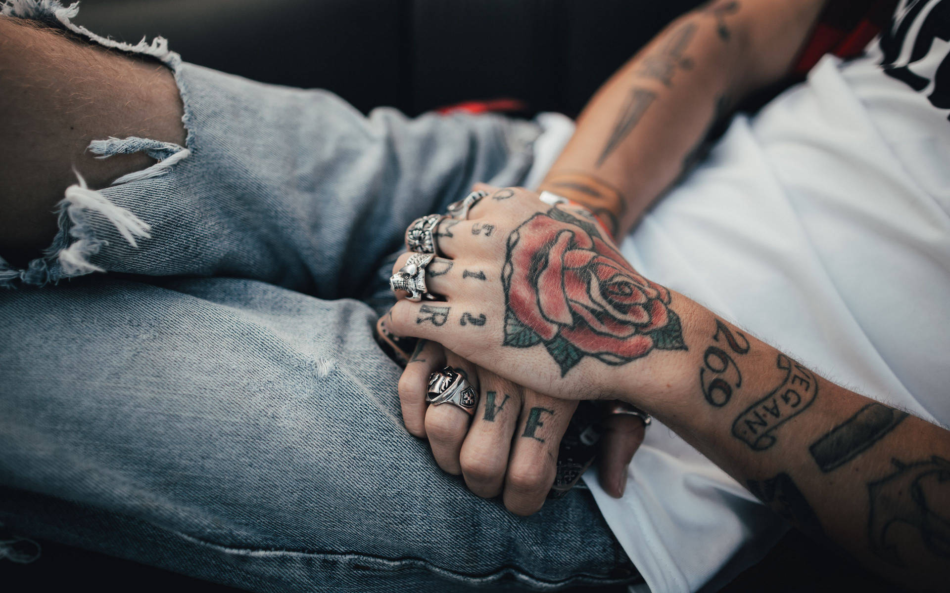 Rose Hand Hd Tattoo