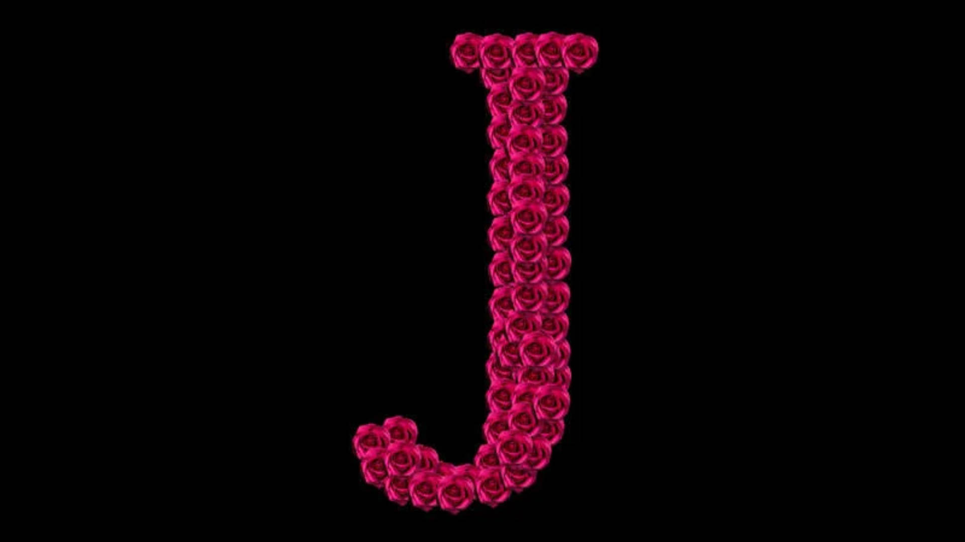 Rose Letter J Background