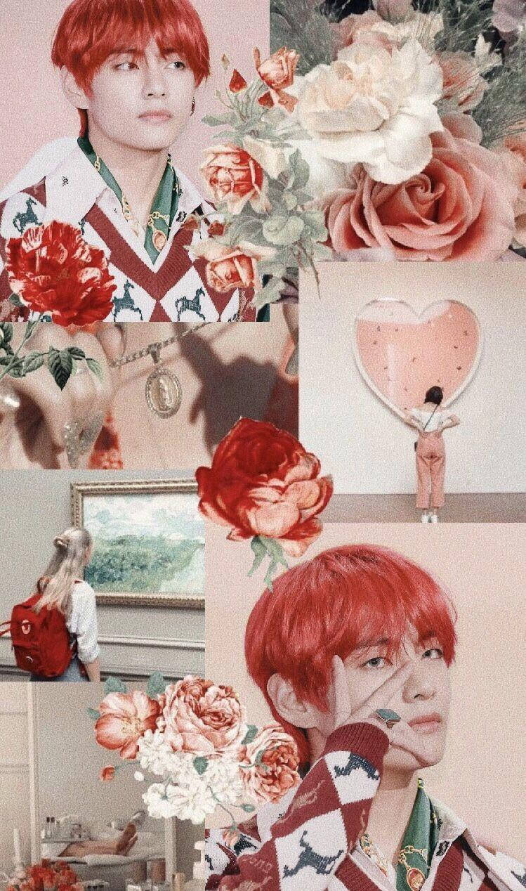 Rose Pink Bts Member V Aesthetic