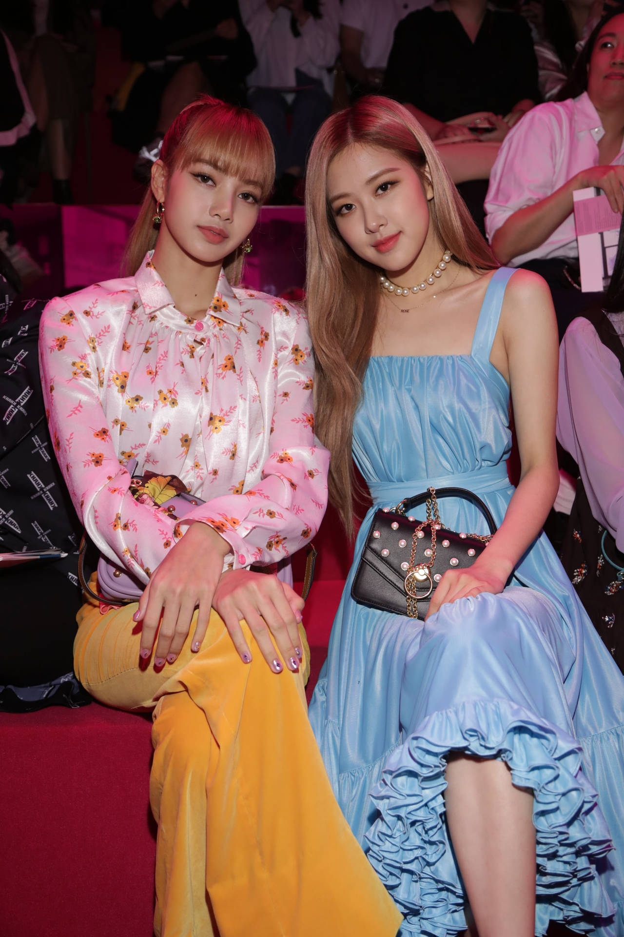 Roseanne Park And Lisa In Mulberry Background