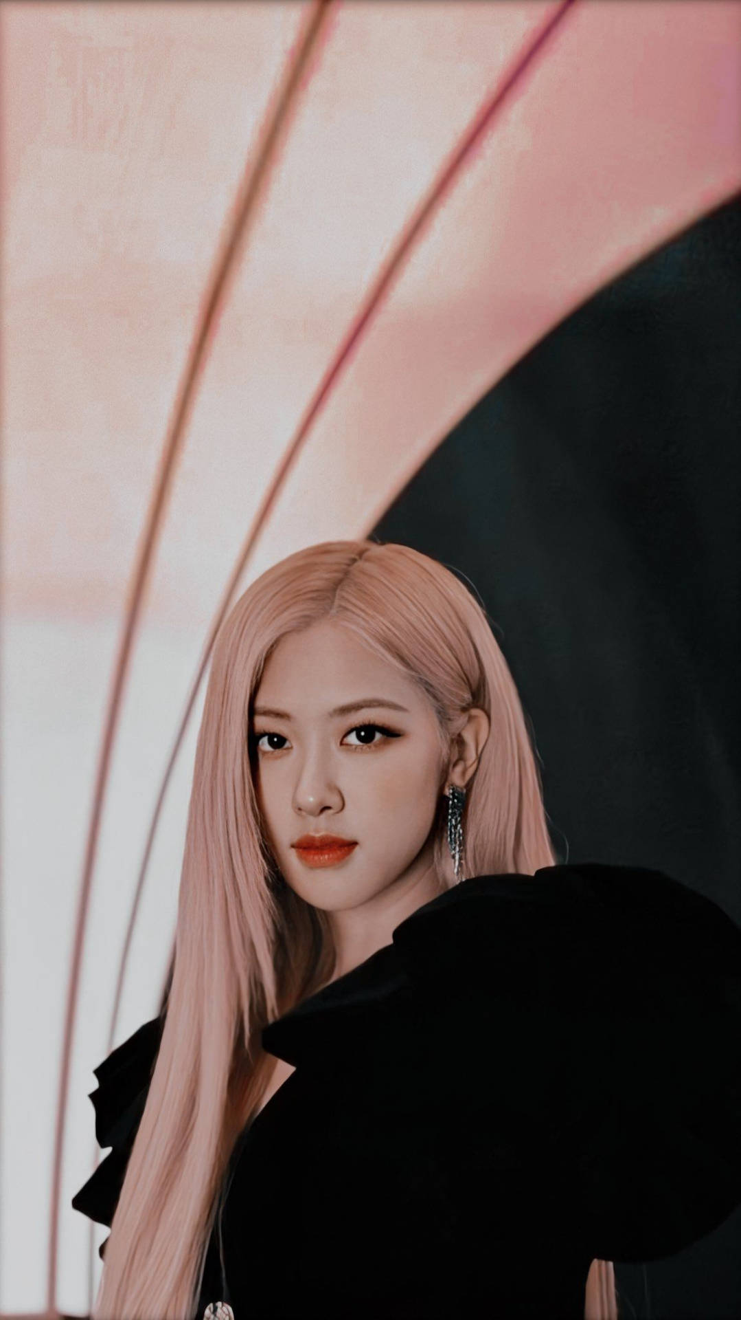 Roseanne Park With Long Blonde Hair Background