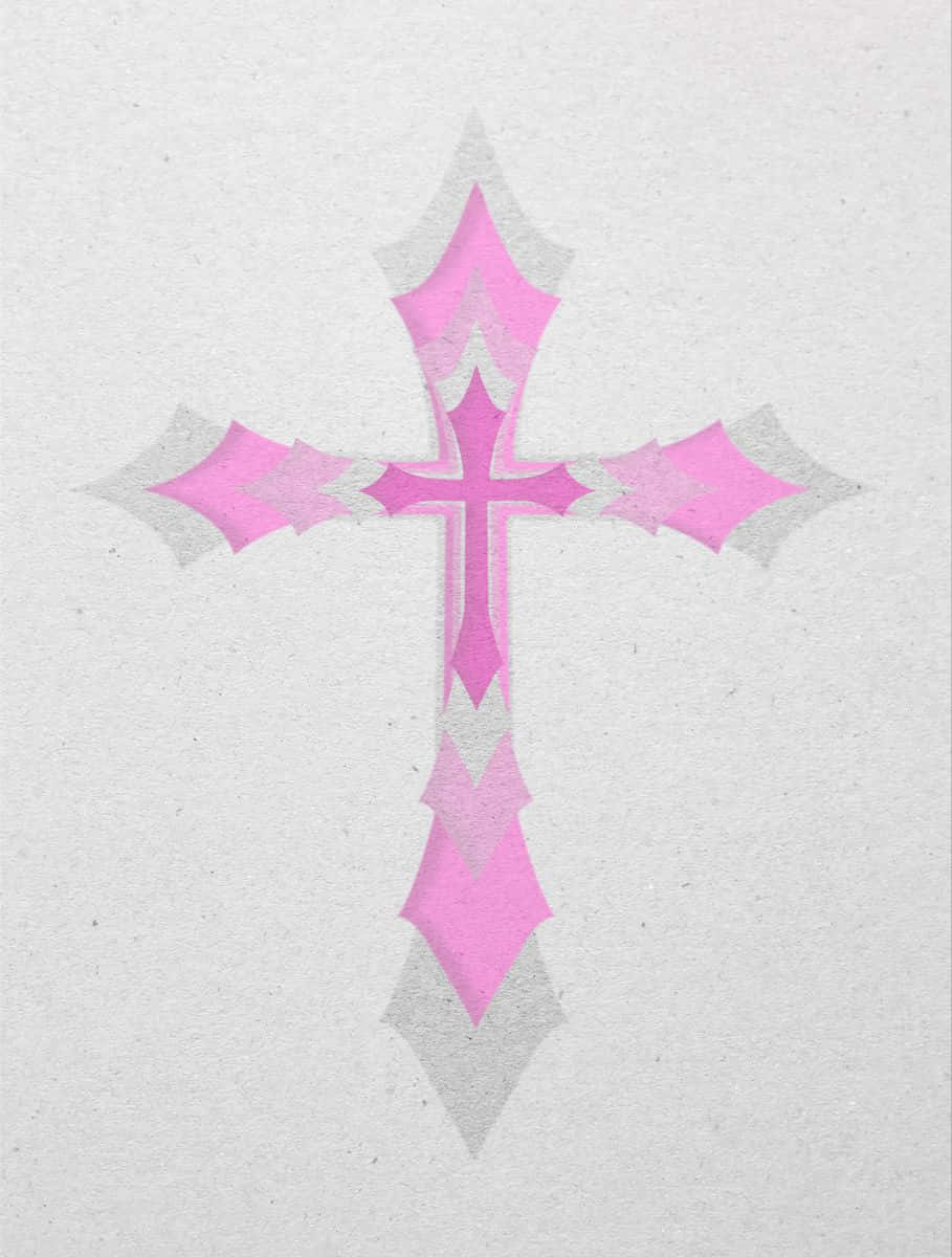 Roses Create A Beautiful Cross Background