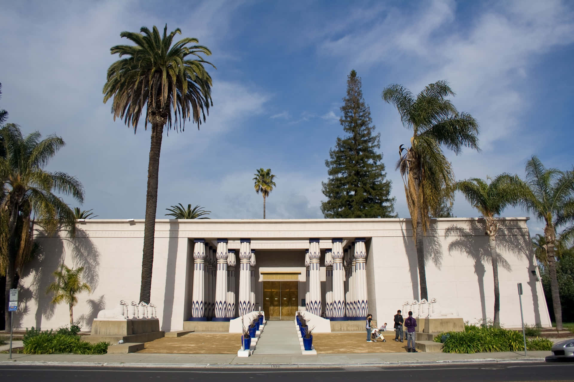 Rosicrucian Egyptian Museum On A Bright Day Background