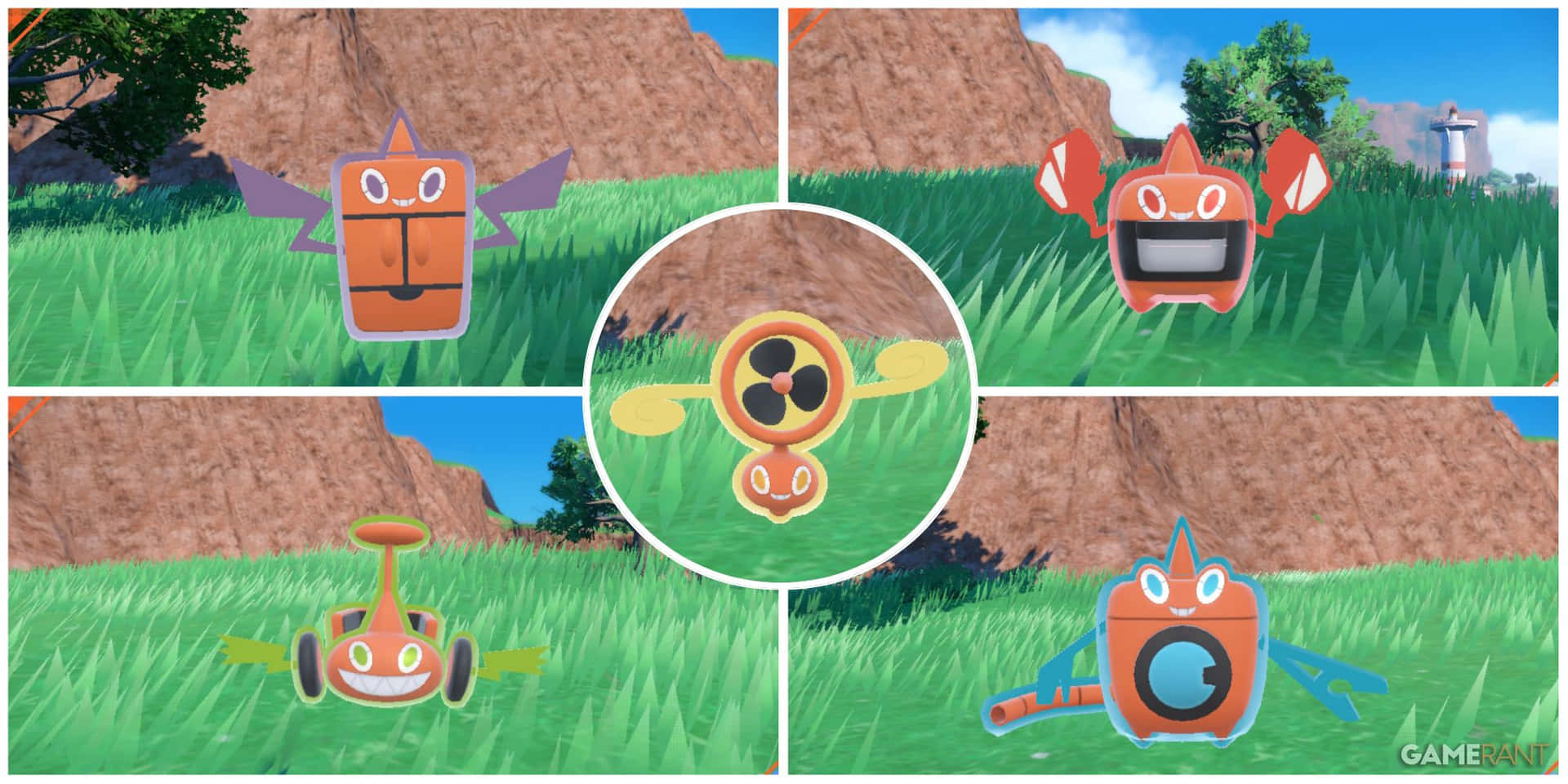 Rotom On Grass