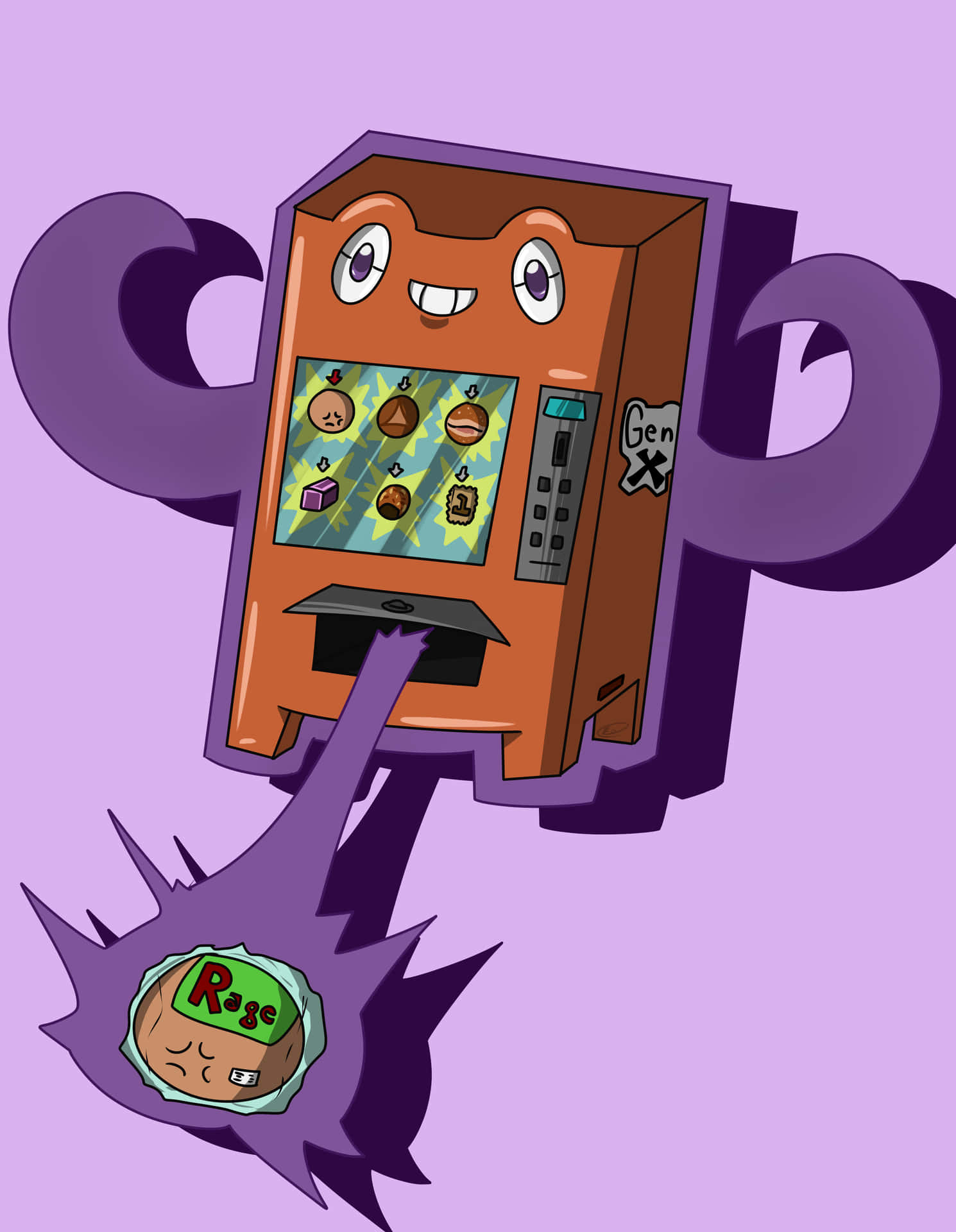 Rotom Vending Machine Background