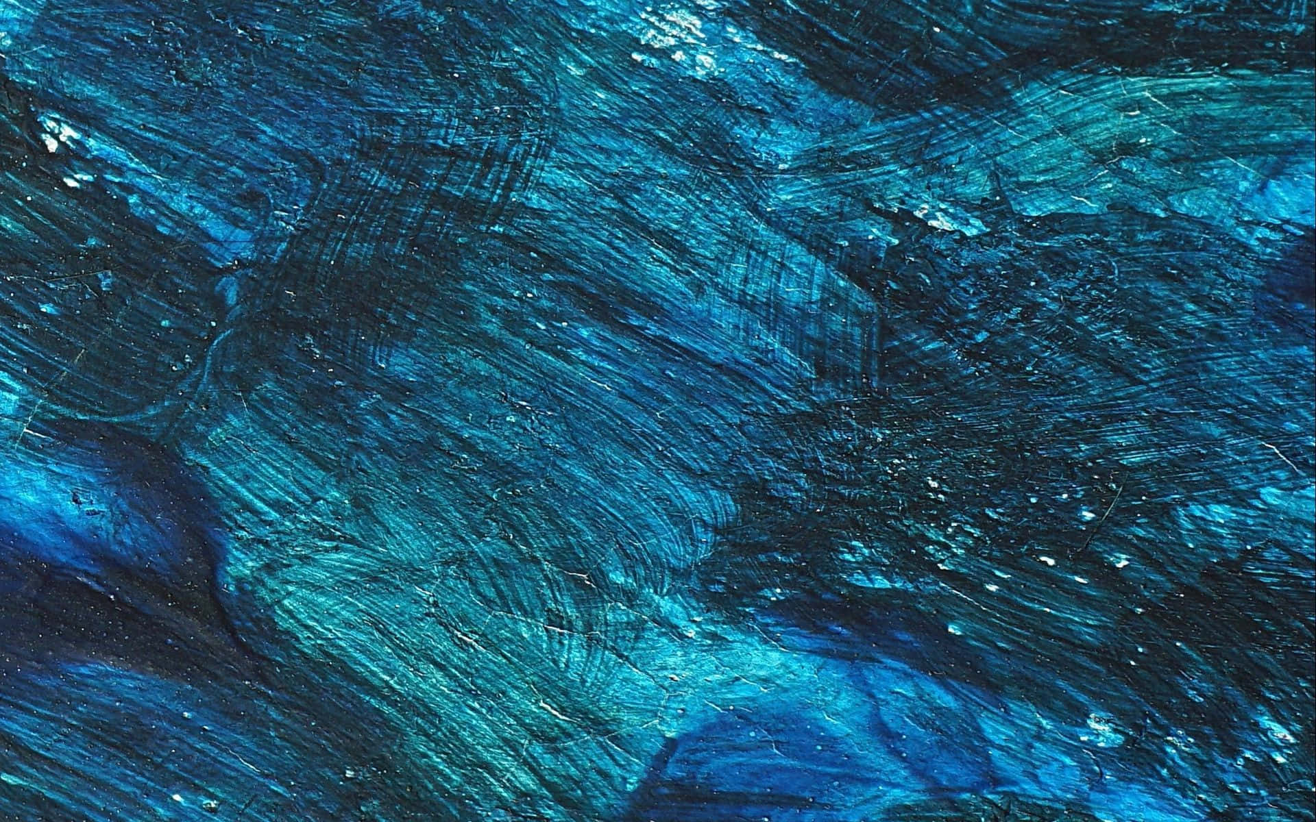 Rough Texture Blue Abstract Painting