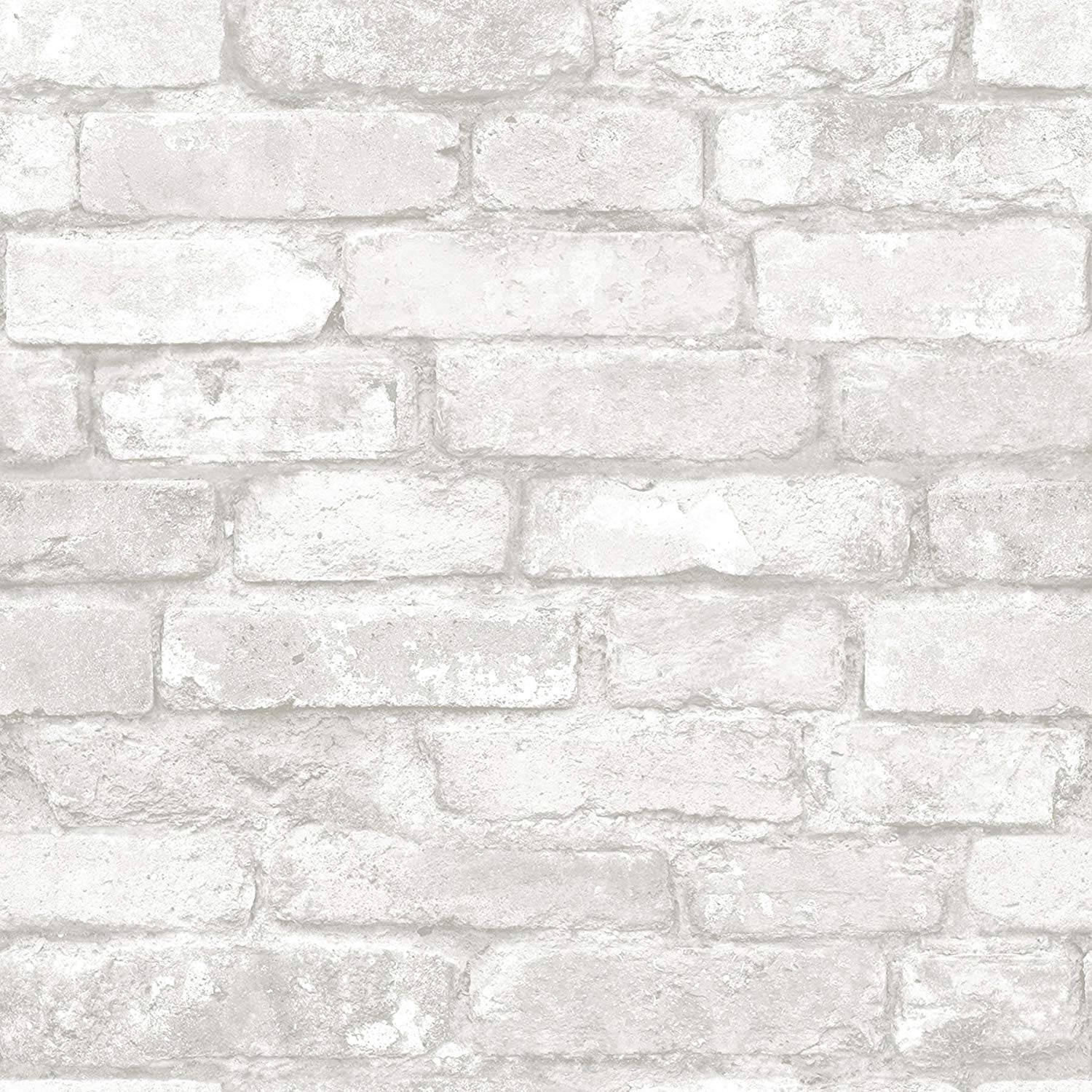 Rough White Brick Shabby Chic Wall Background