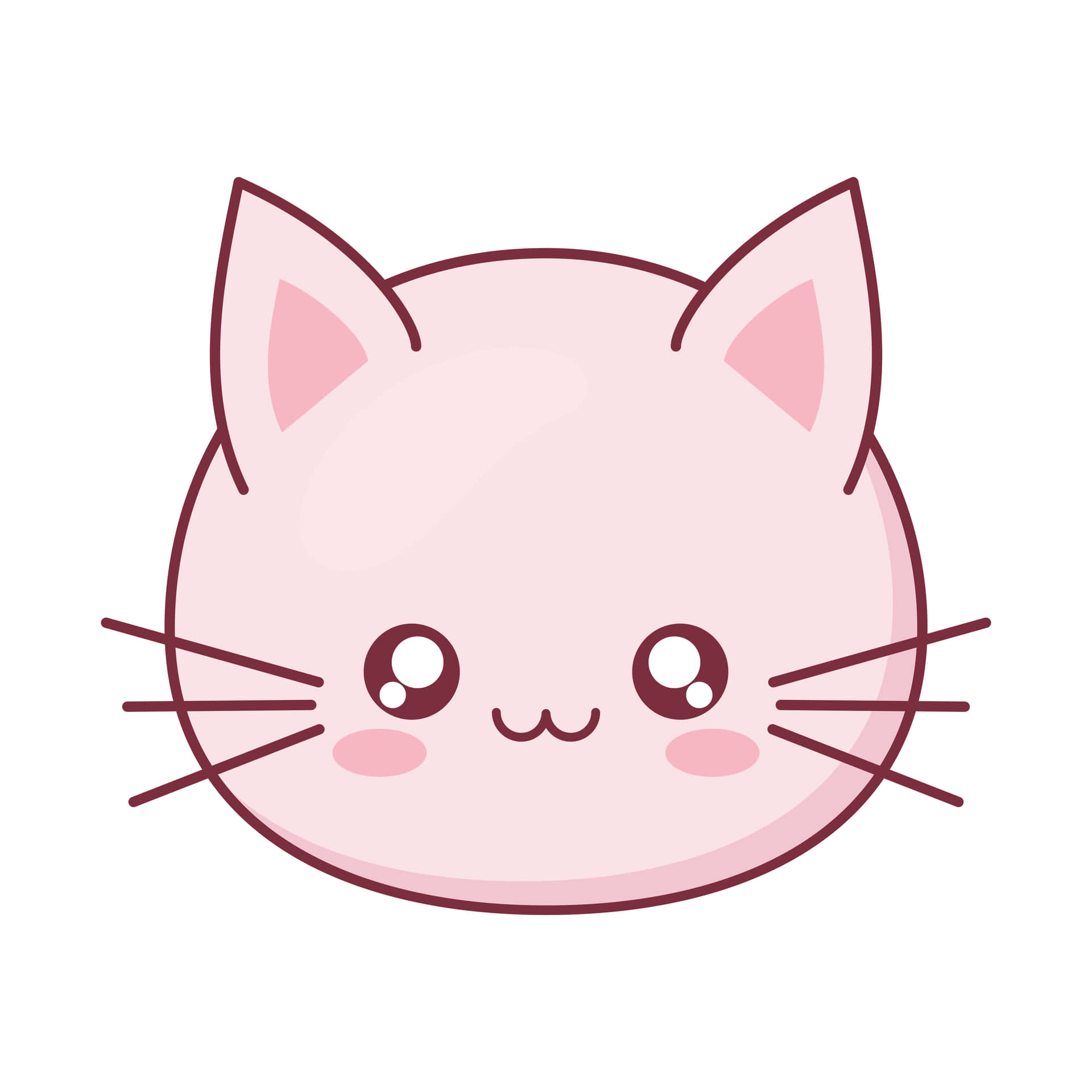 Round Cartoon Cute Cat Pfp