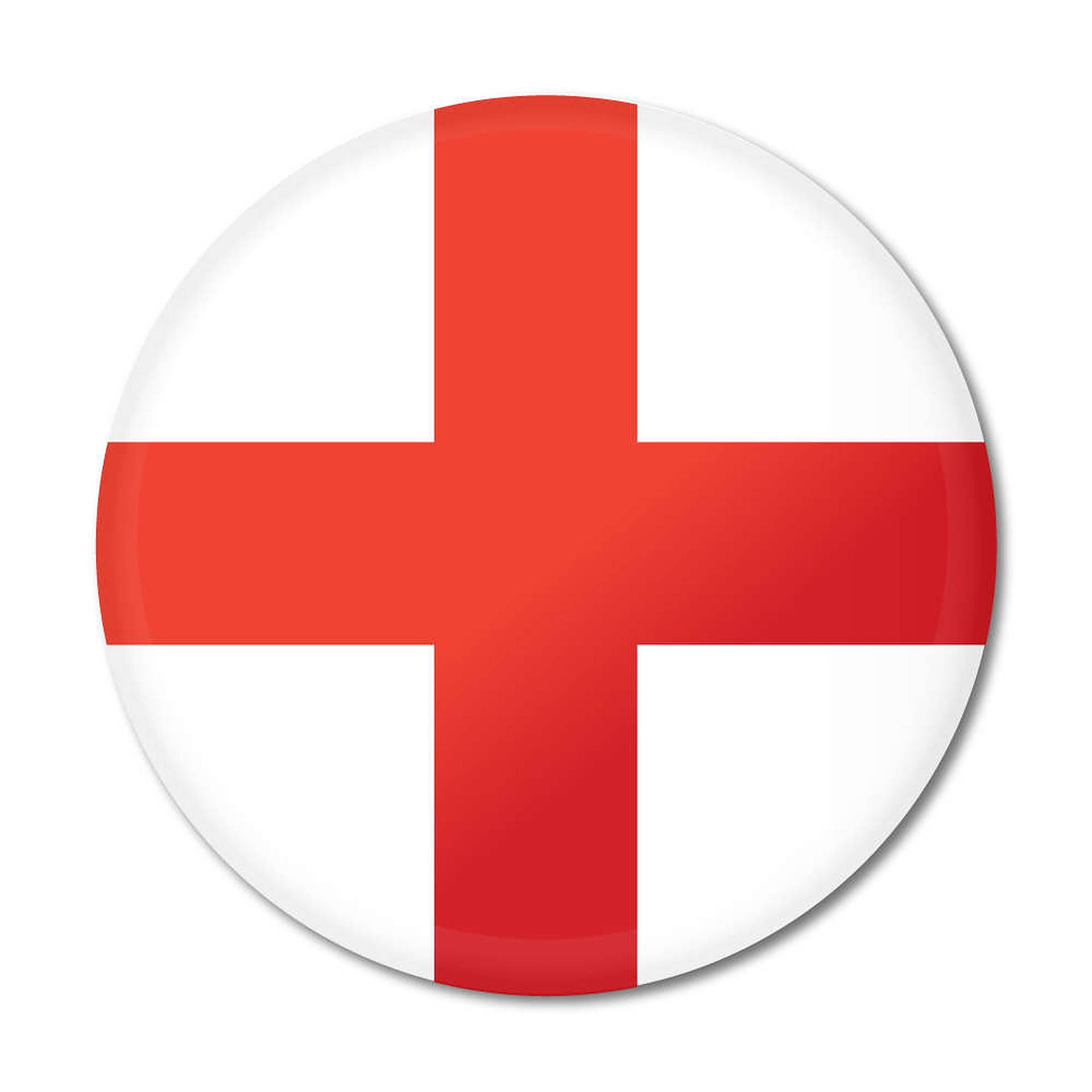 Round England Flag