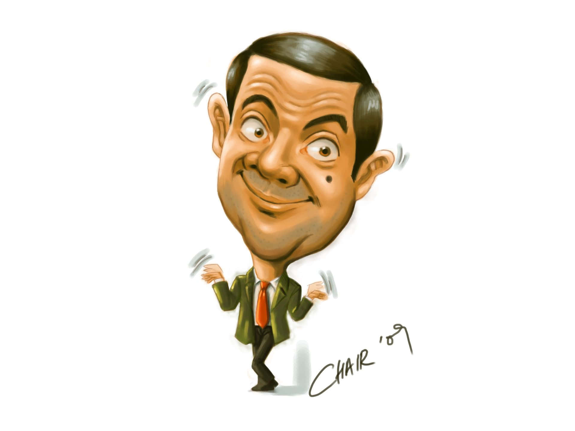 Rowan Atkinson Mr Bean Fan-art Background