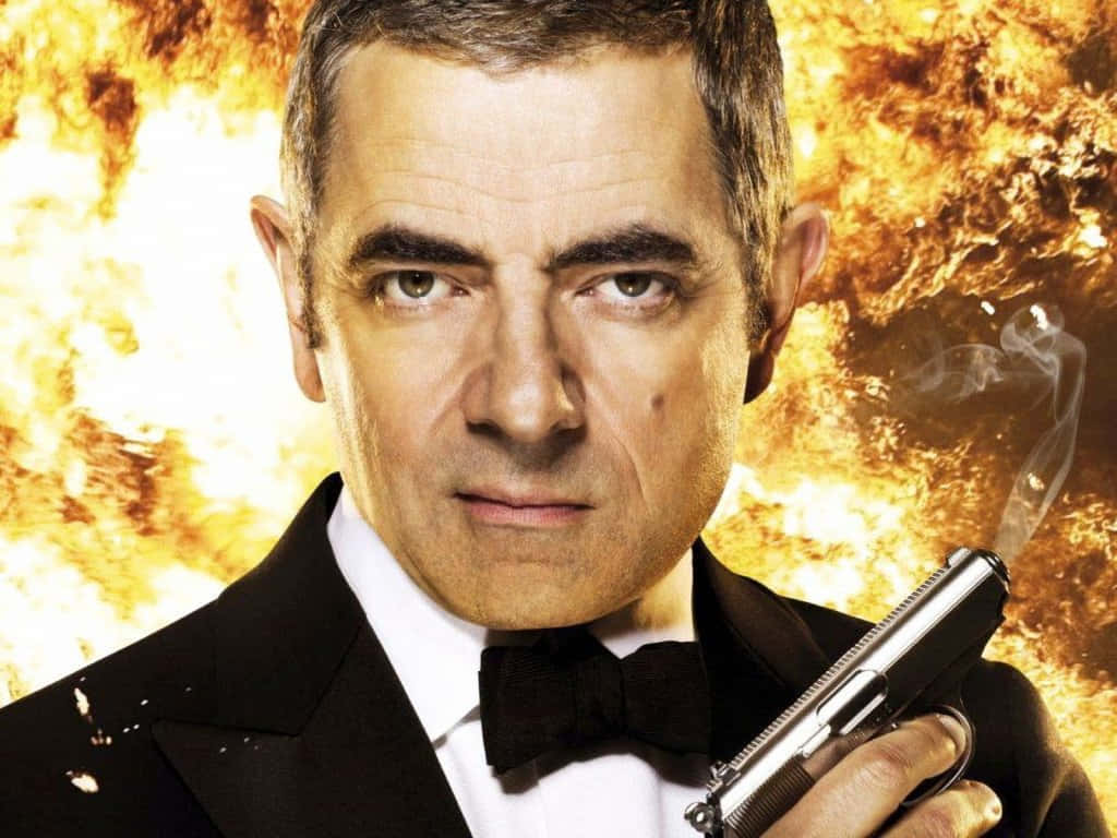 Rowan Atkinson Spy Parody Background