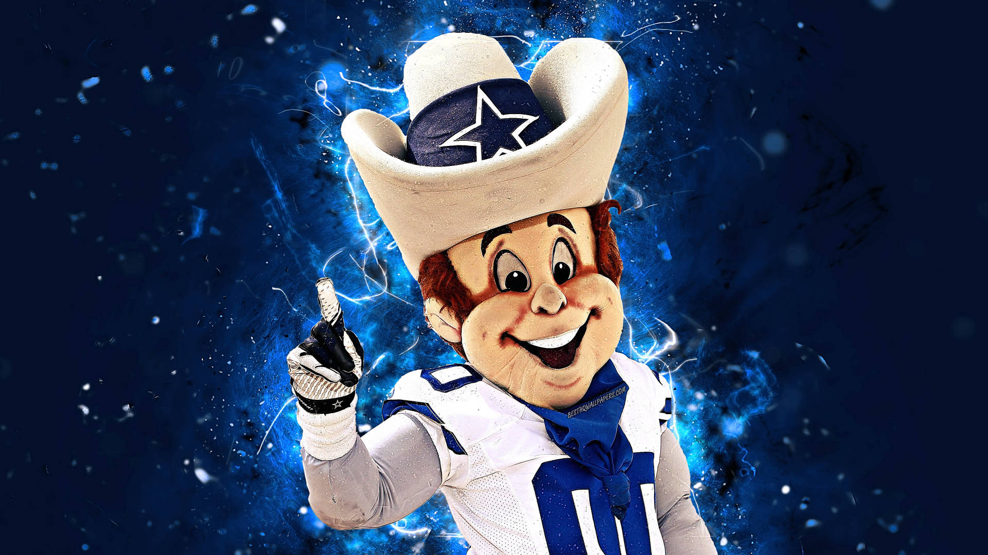 Rowdy, Mascot Of The Awesome Dallas Cowboys Background