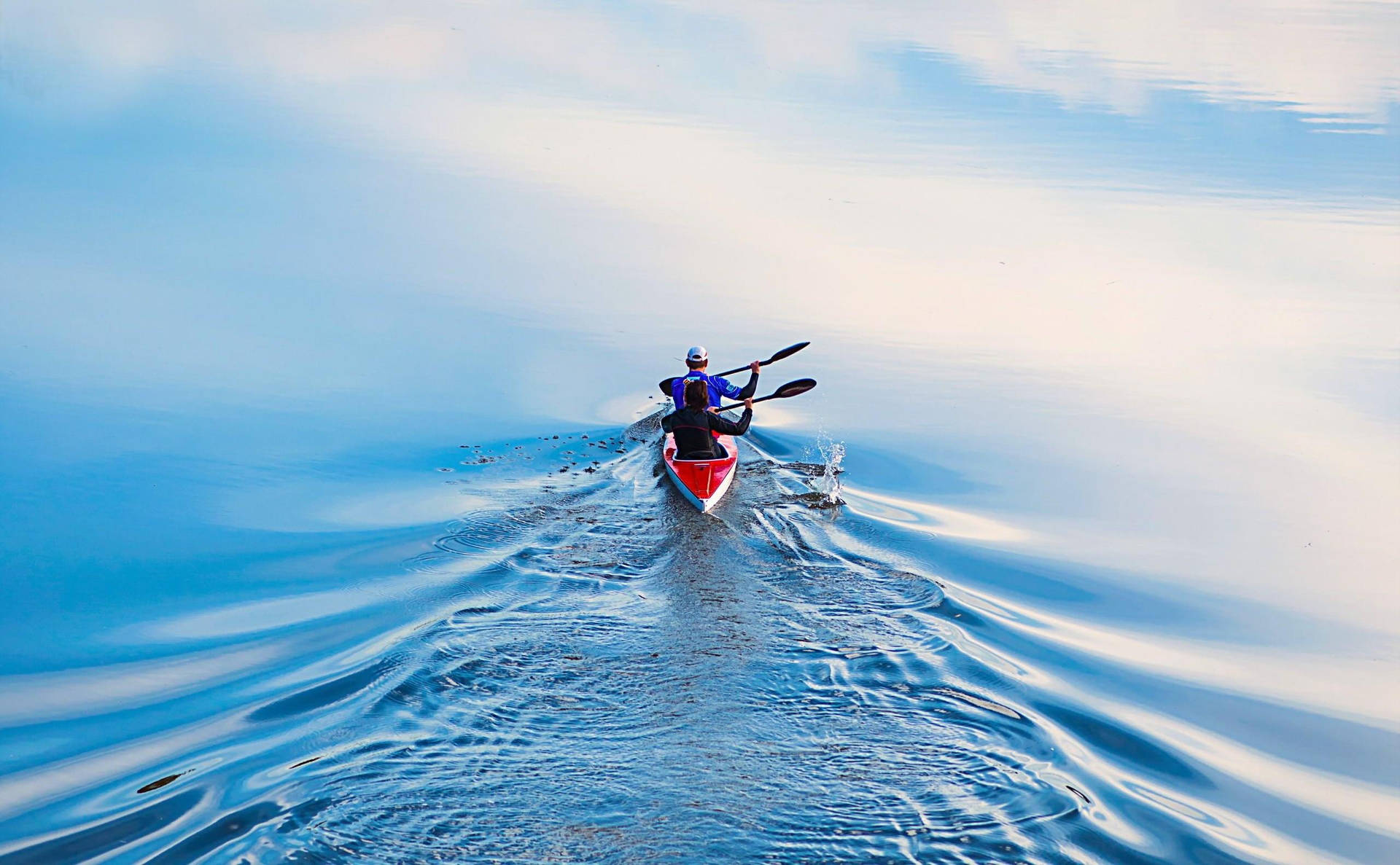 Rowing Kayak Boat Background