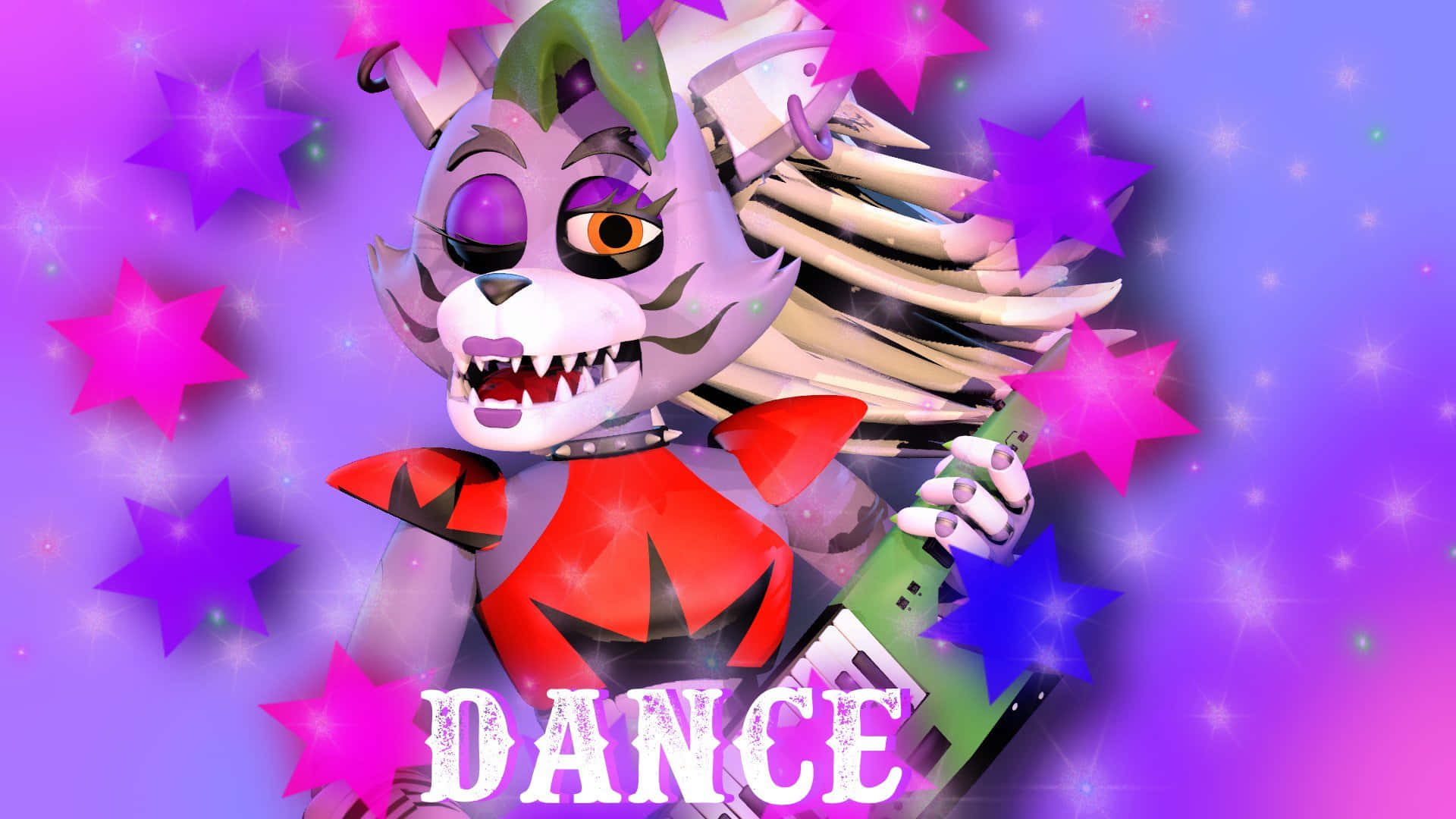 Roxanne Wolf Purple Art Background