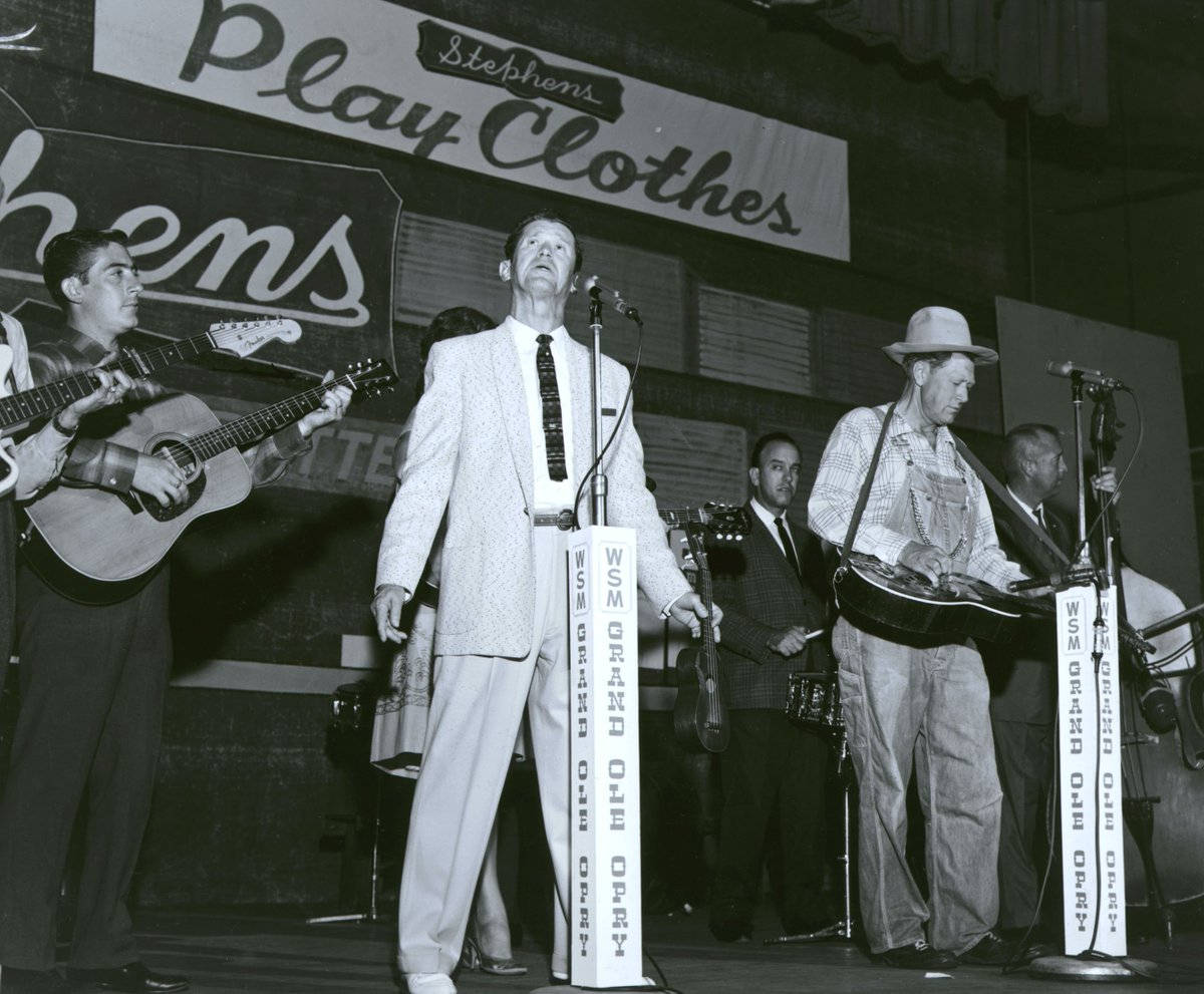 Roy Acuff Singing In Grand Ole Opry Background