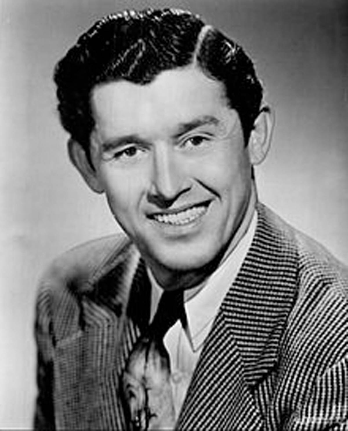 Roy Acuff Smiling Black & White Background