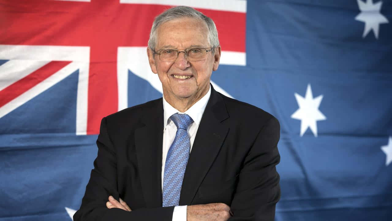 Roy Emerson Australian Flag Portrait
