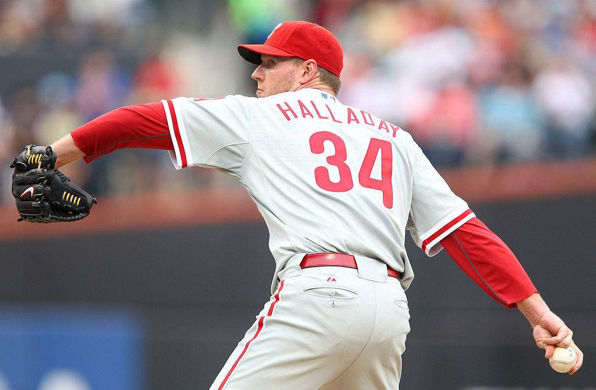 Roy Halladay Number 34 On Back