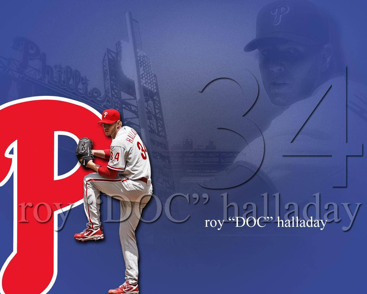 Roy Halladay Philadelphia Phillies Graphic Background
