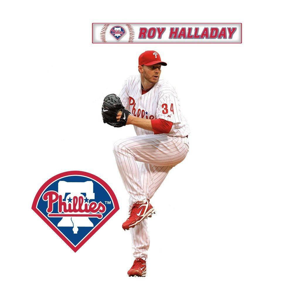 Roy Halladay Phillies Logo Background