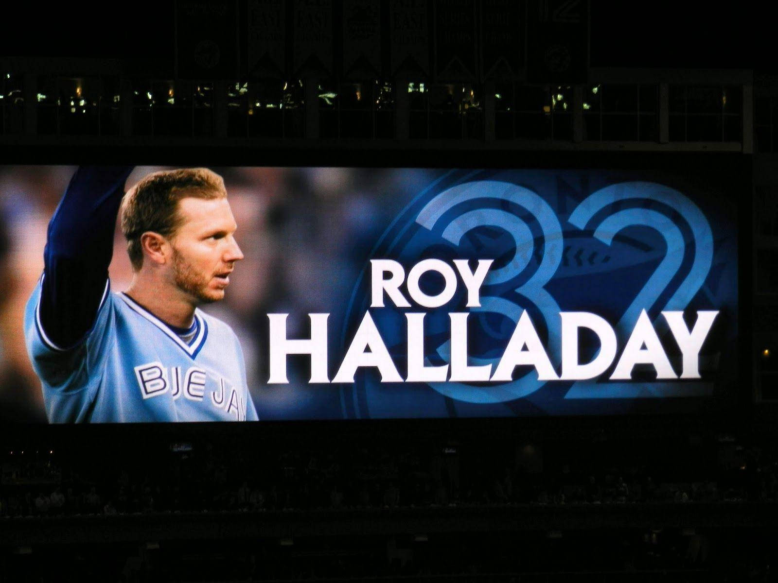 Roy Halladay Toronto Blue Jays Billboard Background