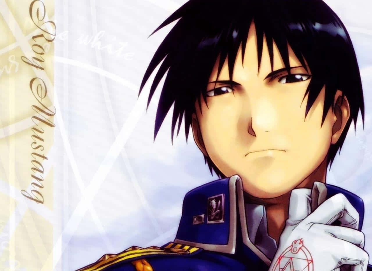 Roy Mustang Displaying His Alchemy Prowess Background