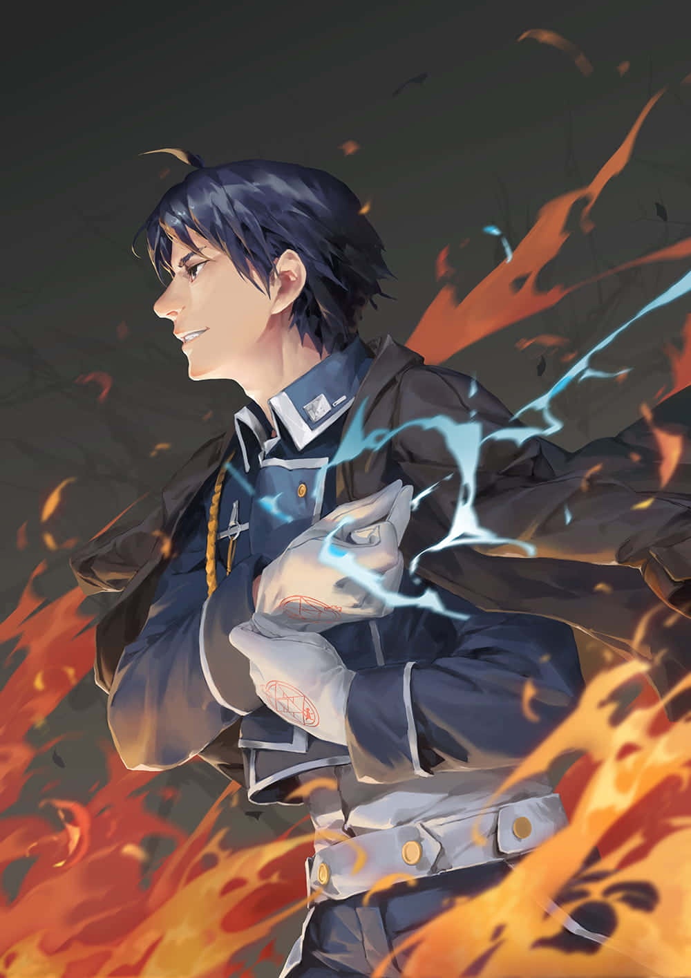 Roy Mustang - Unleashing The Power Of Flames Background