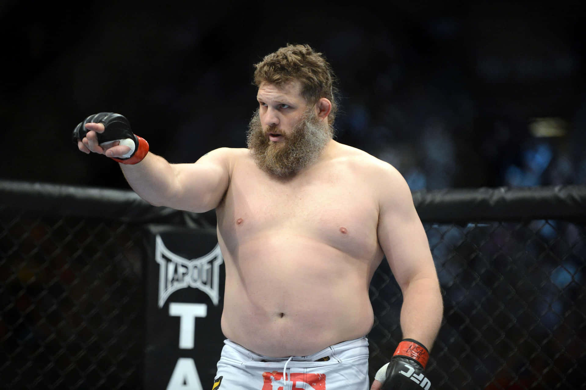 Roy Nelson Points Finger At Ufc 146 Background