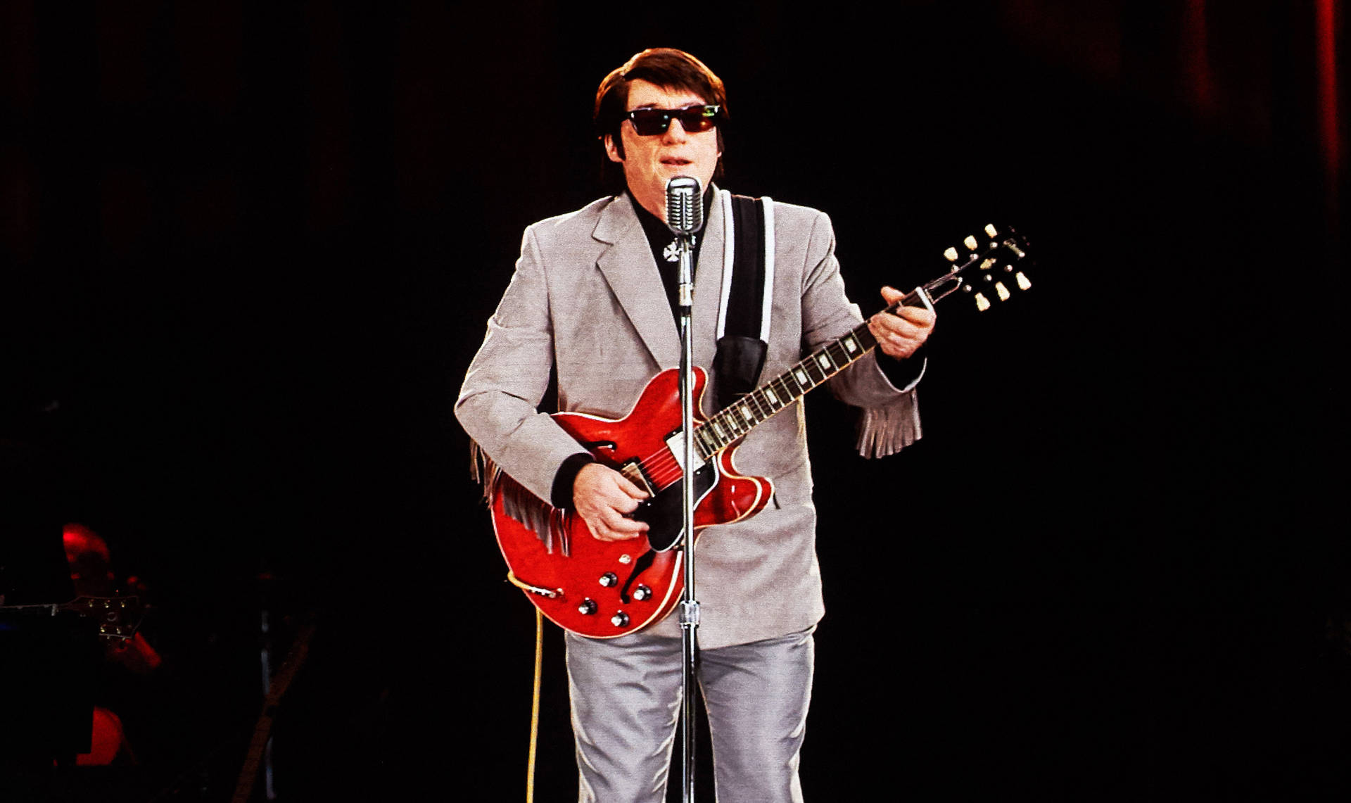 Roy Orbison Grey Suit Live Performance Background