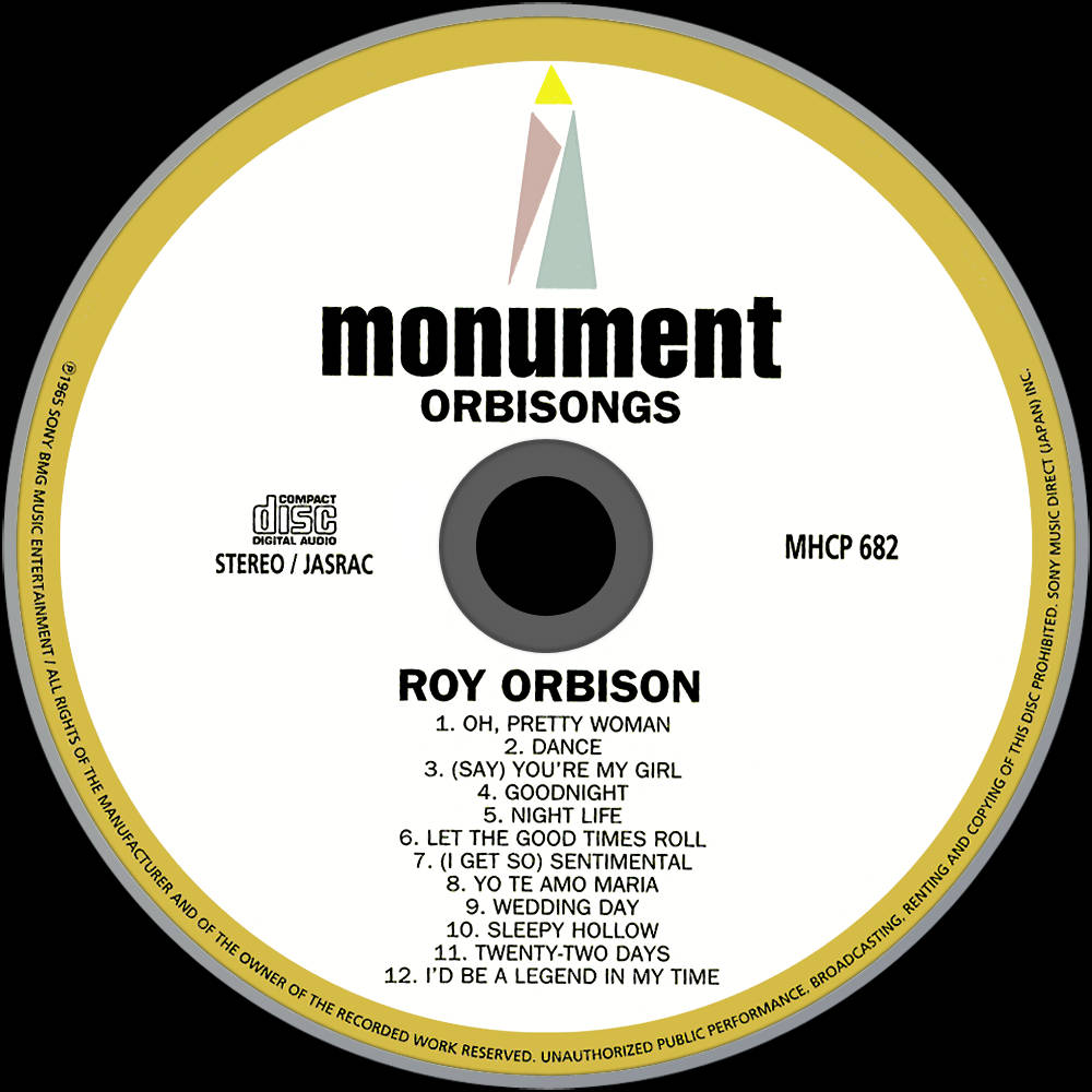 Roy Orbison Monument Cd