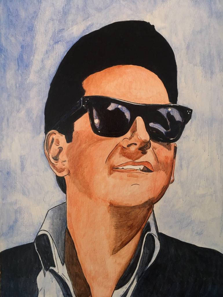 Roy Orbison Painting Fanart Background