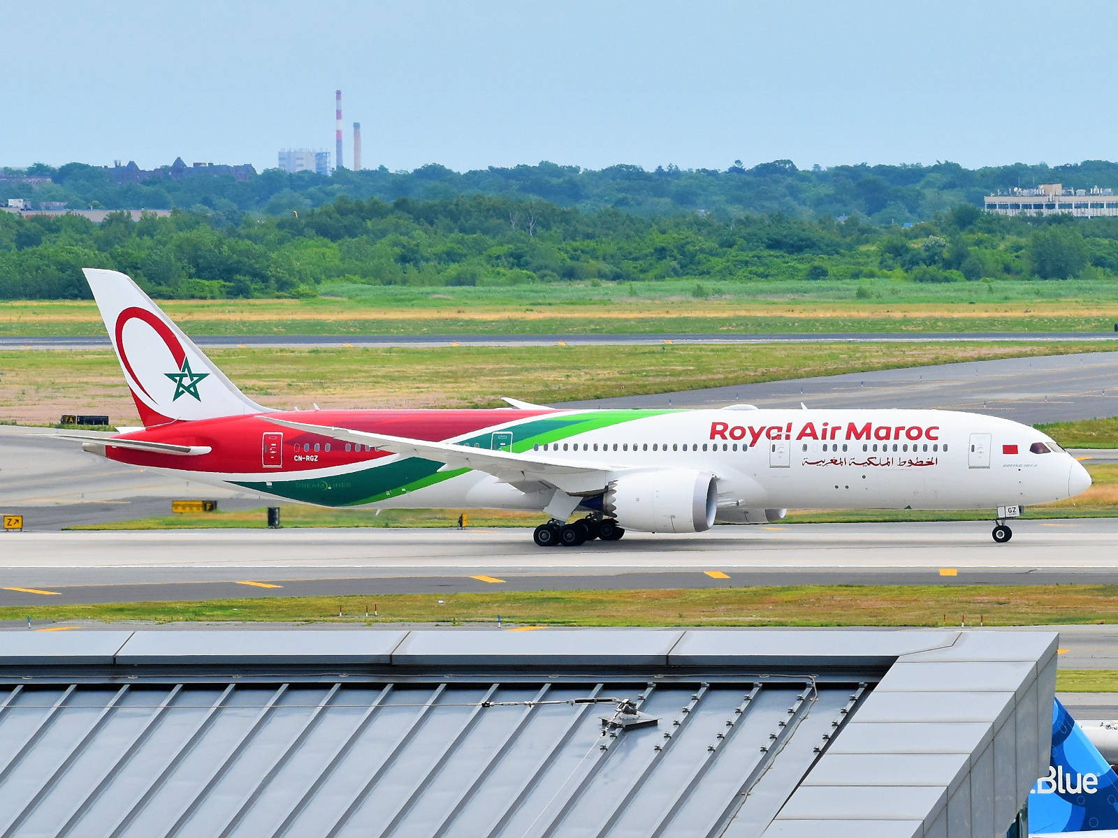 Royal Air Maroc Airplane In Airport