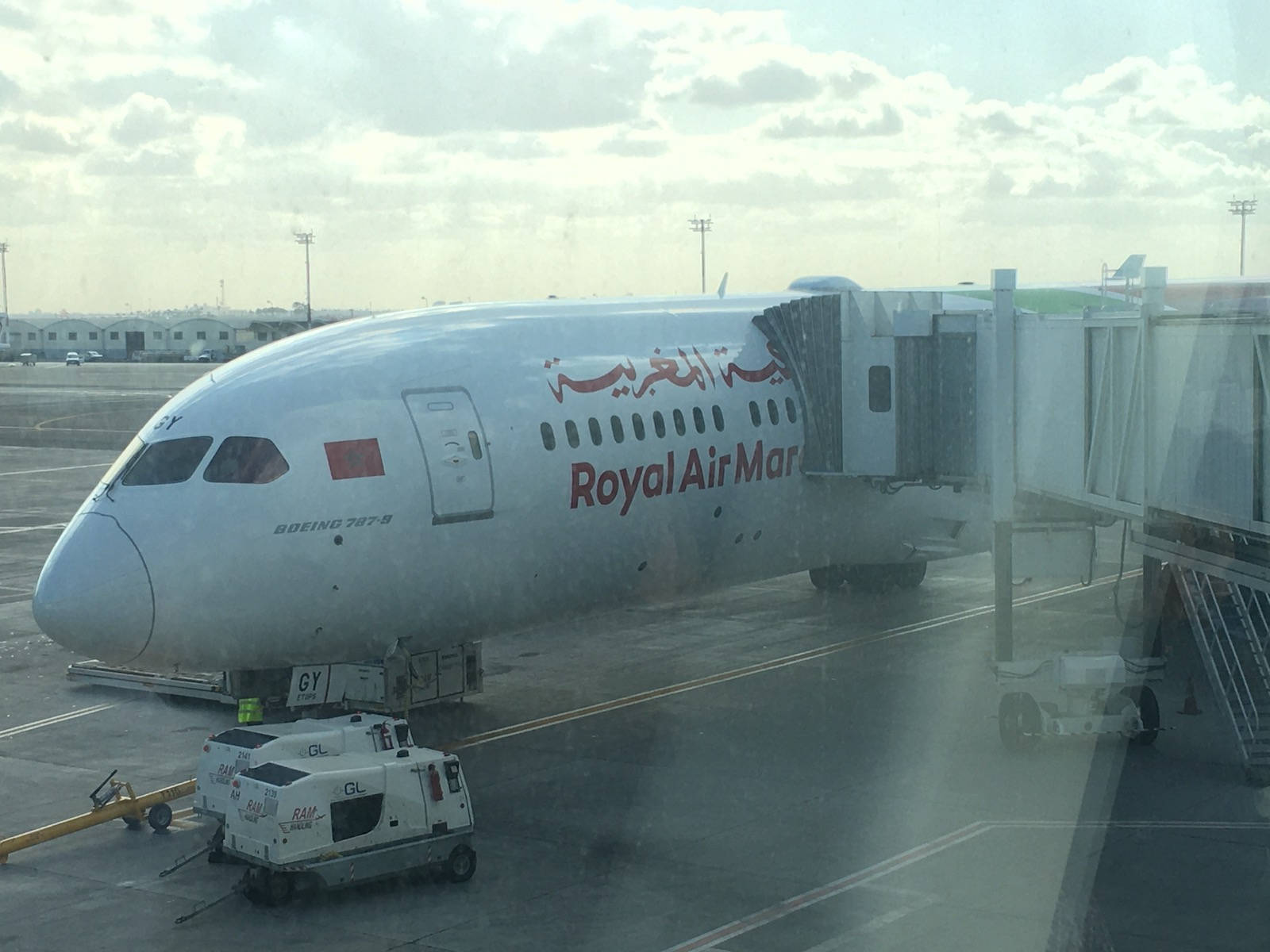 Royal Air Maroc Plane And Airport Car