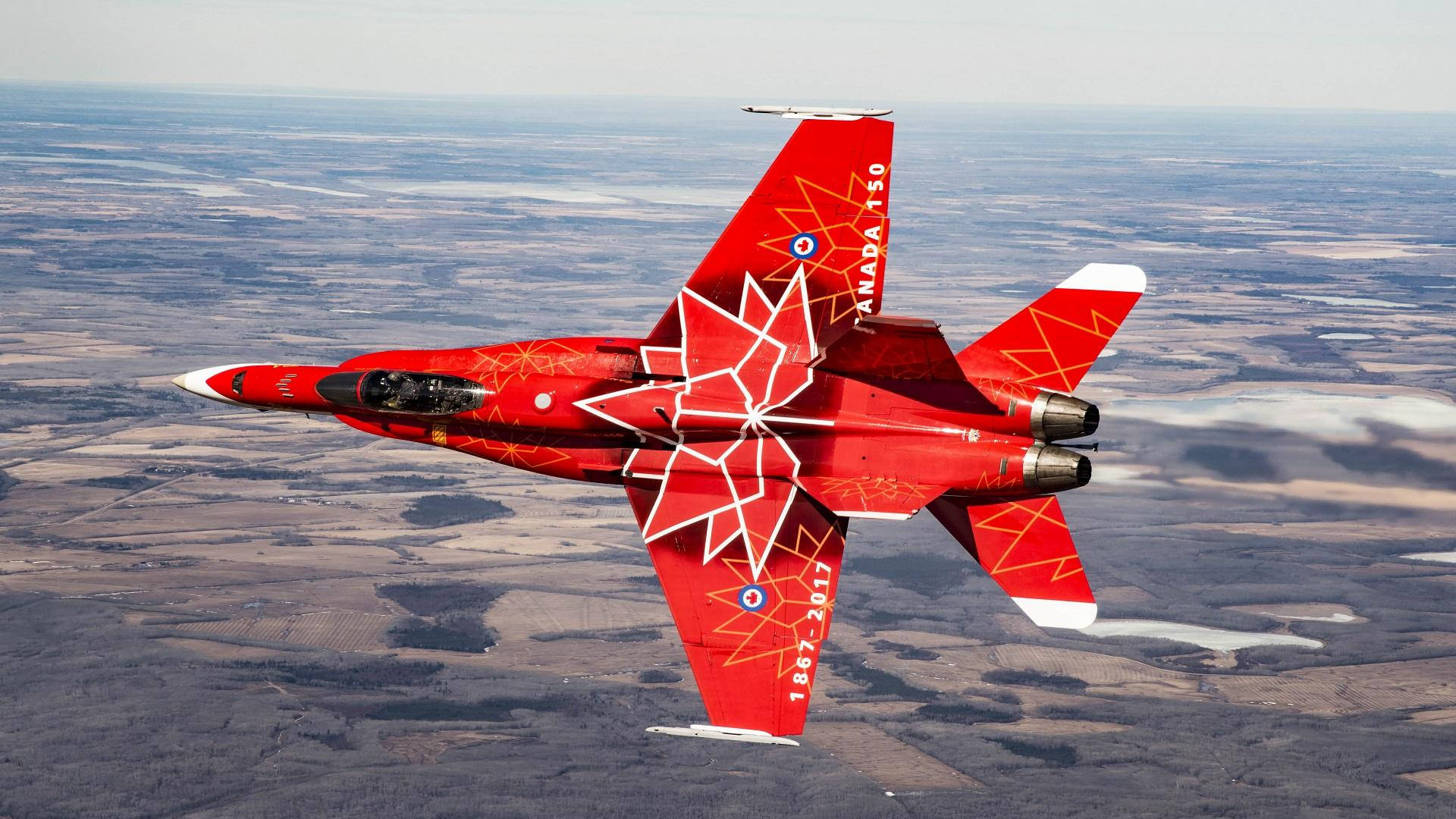 Royal Canadian Air Force Fighter Jet Background