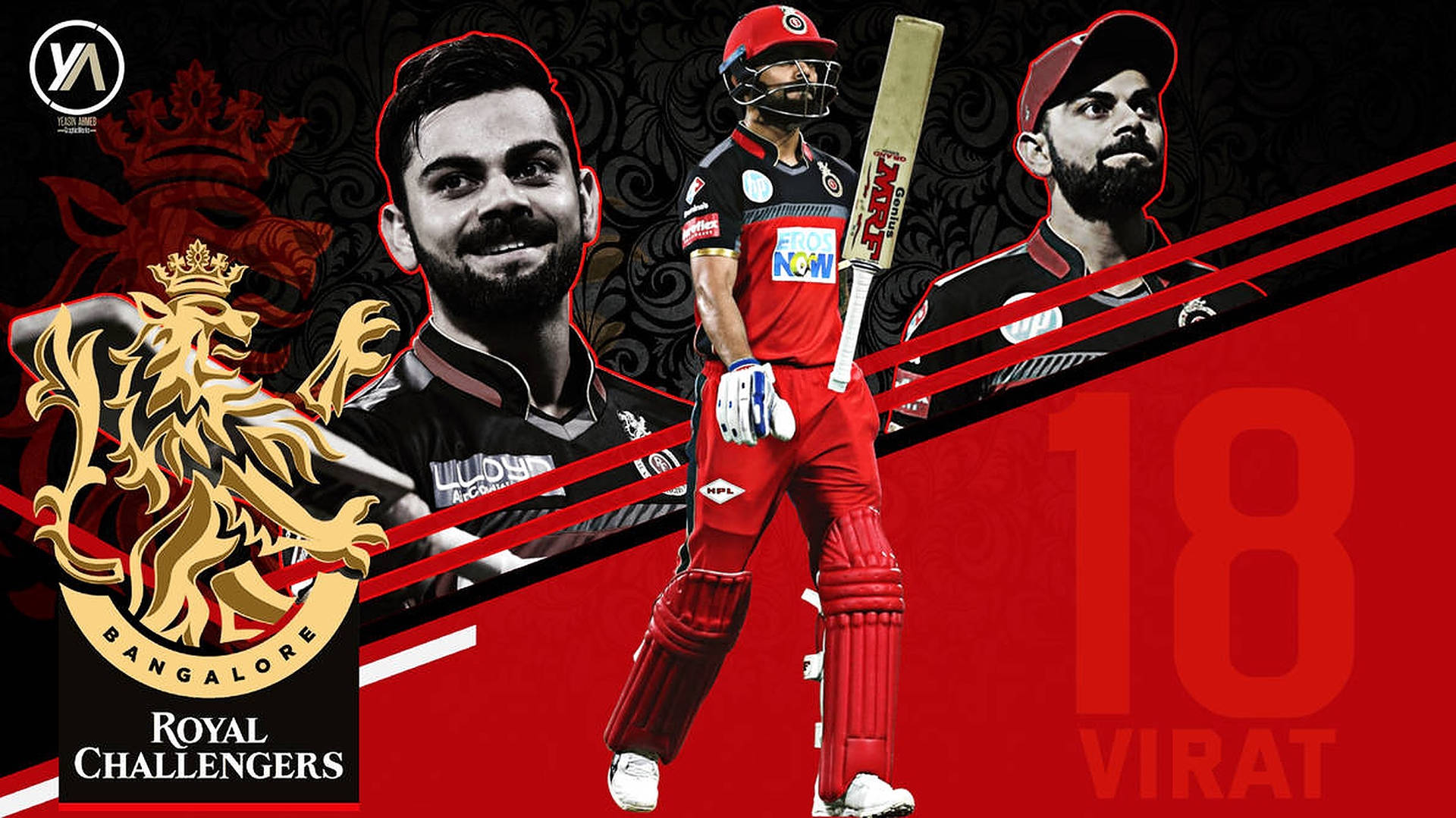 Royal Challengers Bangalore Player 18 Background