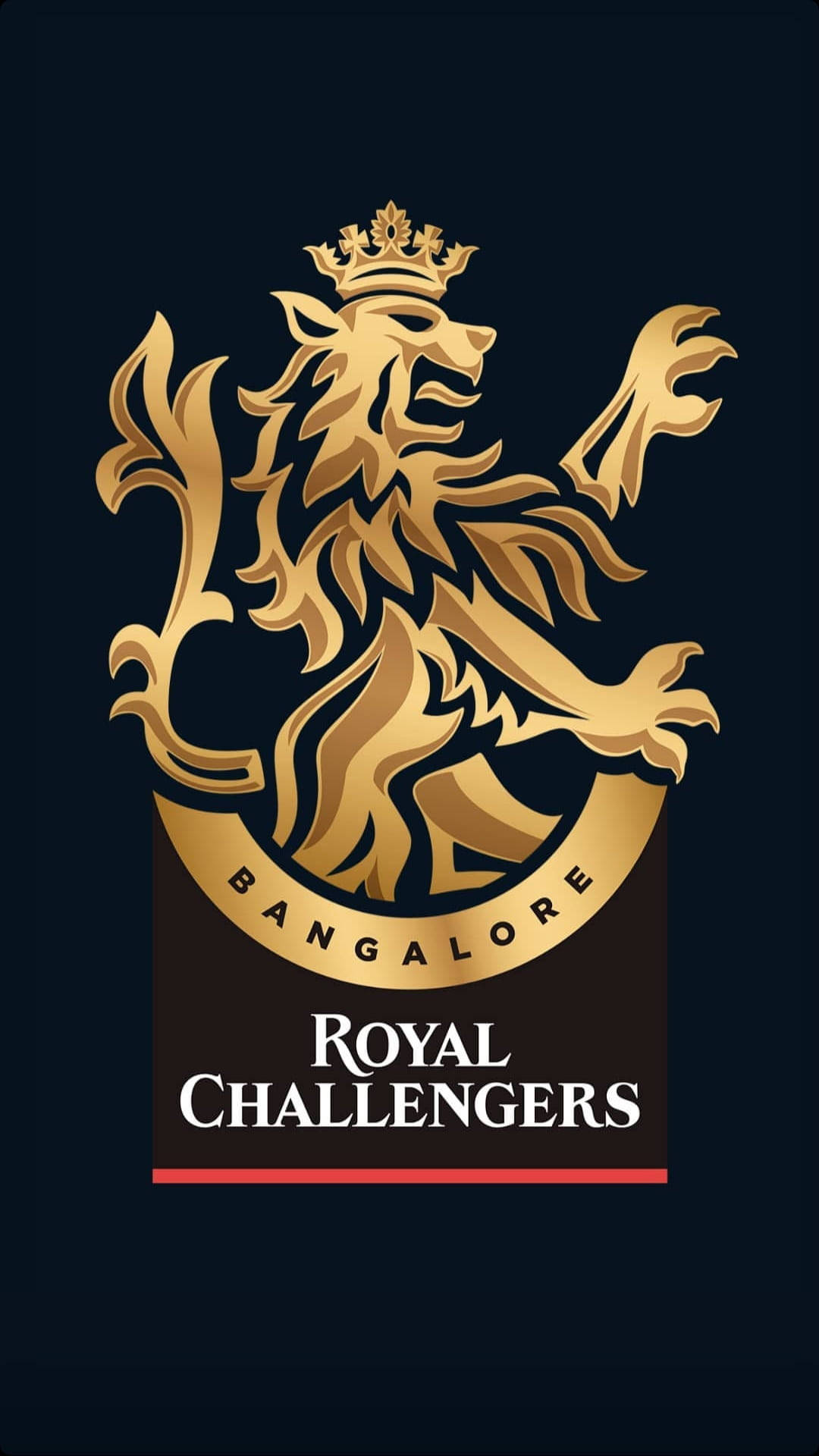 Royal Challengers Bangalore, The Prideful Golden Lion Logo. Background