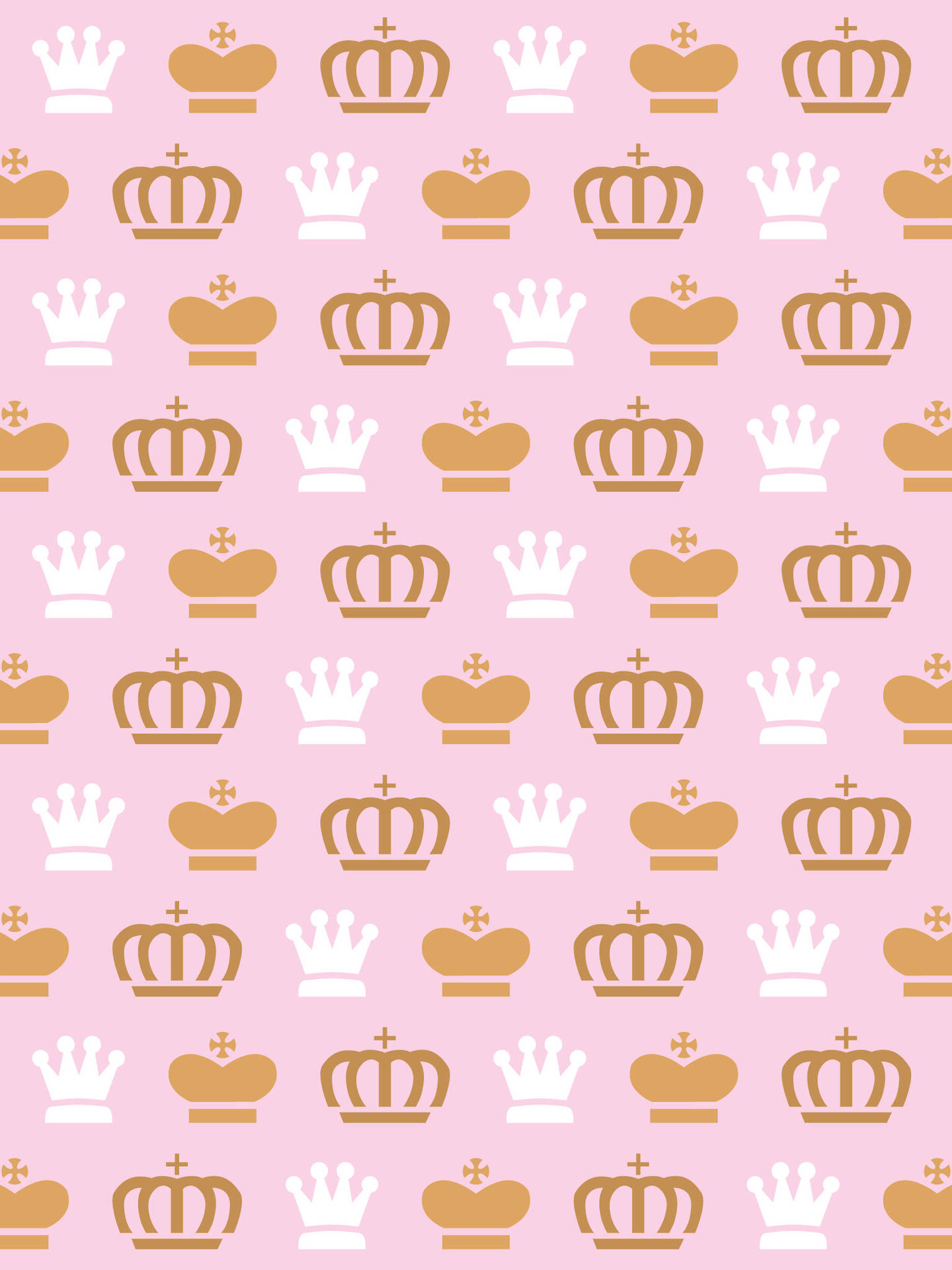 Royal Golden Crown Pattern Background