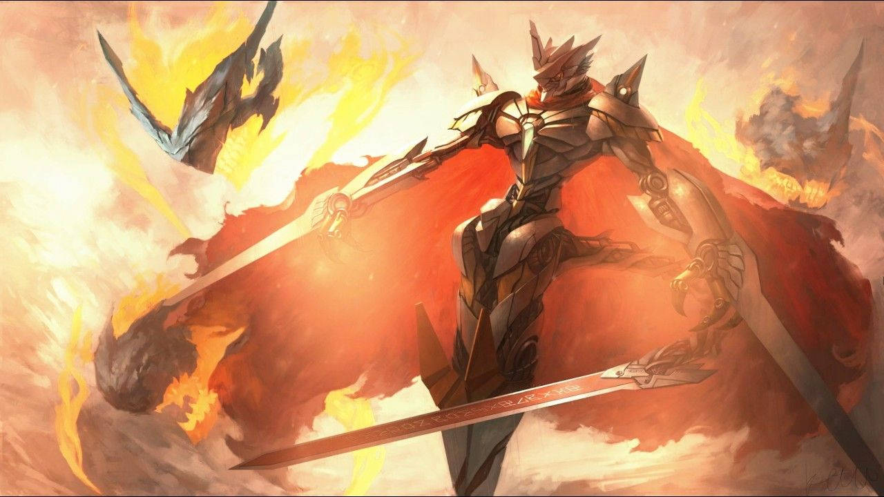 Royal Knight Jesmon Of Digimon Background