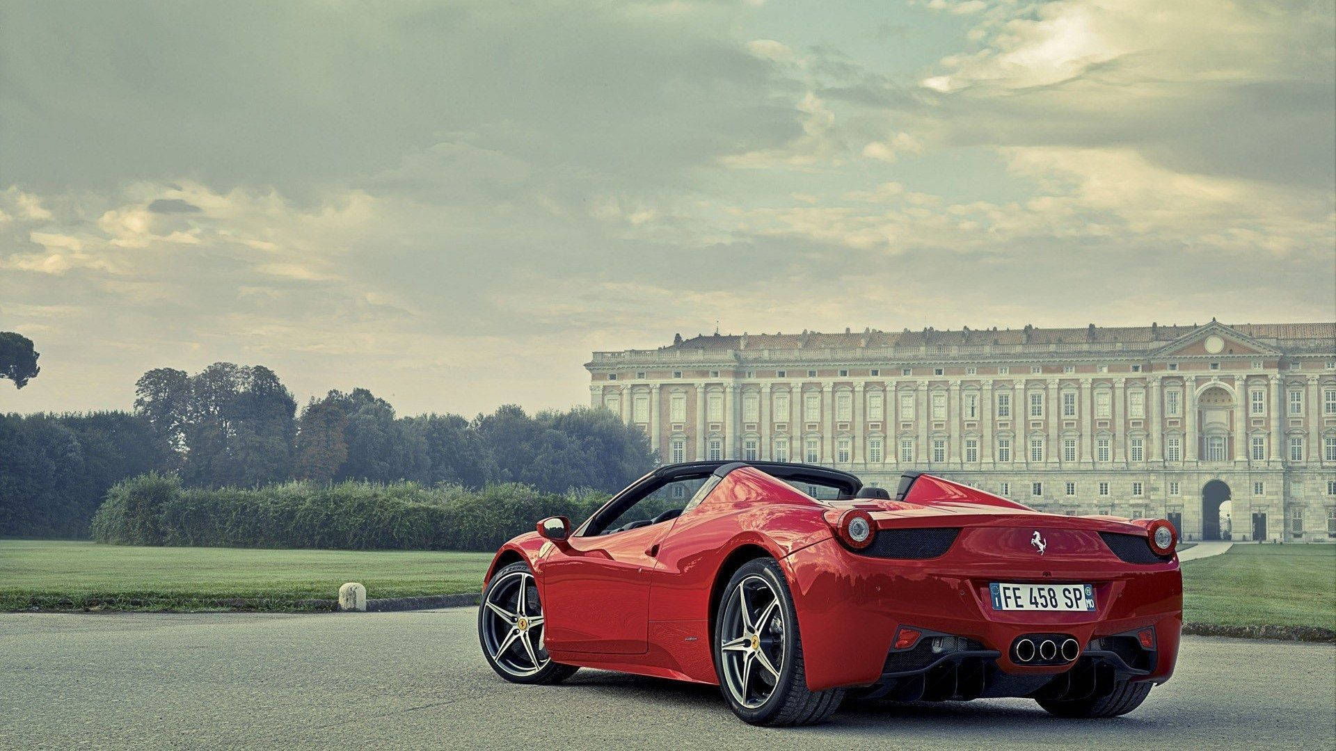 Royal Palace Of Caserta 1920x1080 Ferrari 458 Spider Background