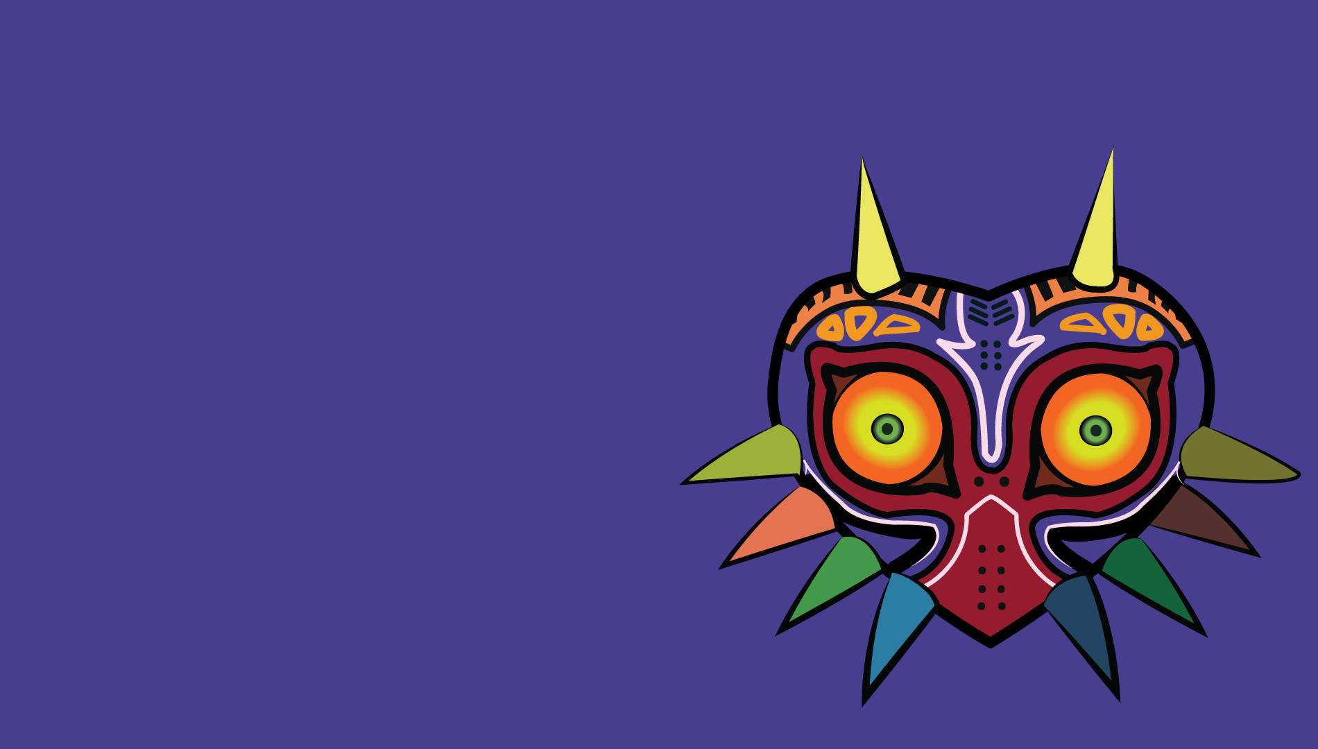 Royal Purple Majora's Mask Background