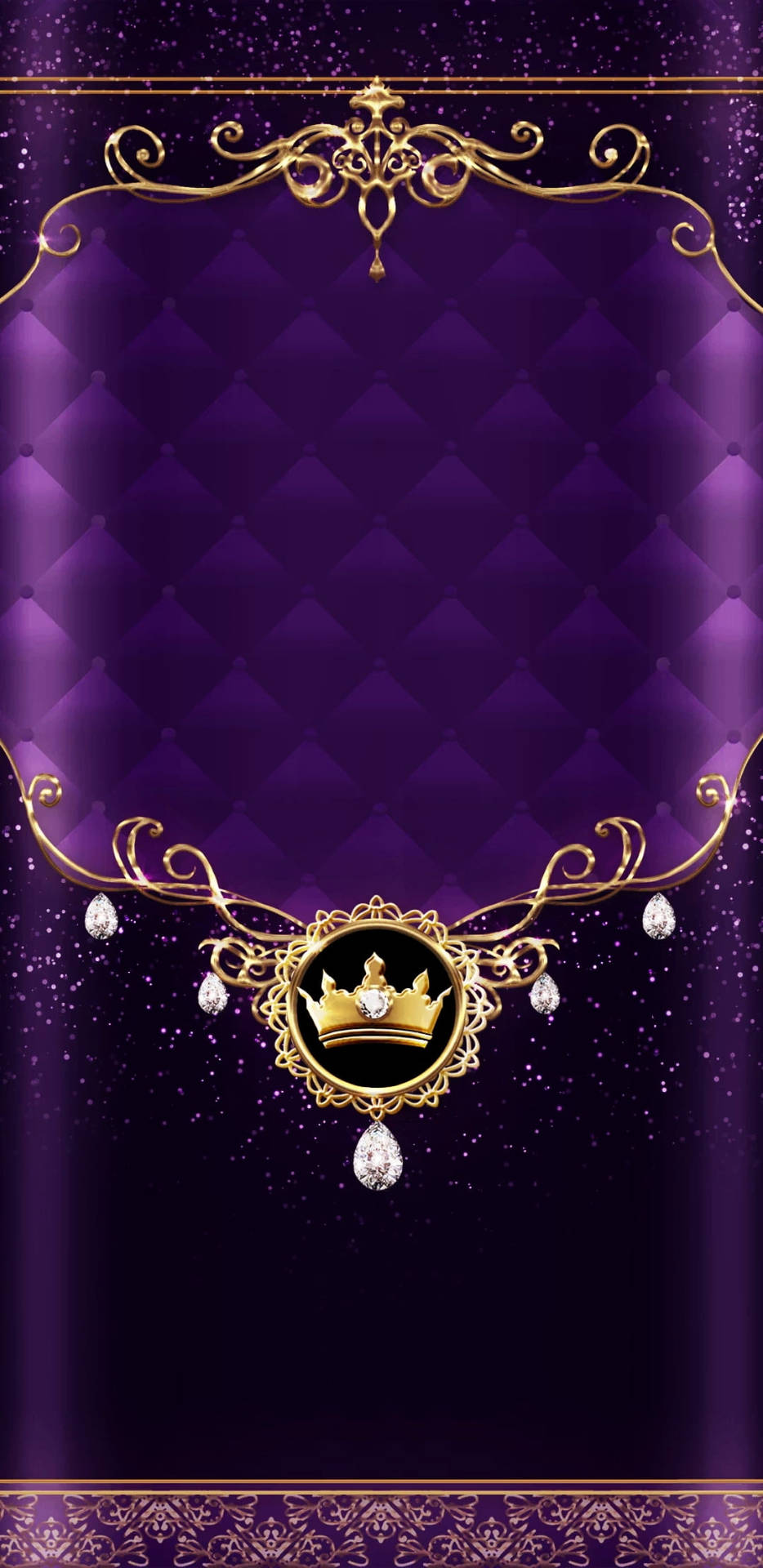 Royal Purple Queen Girly Background