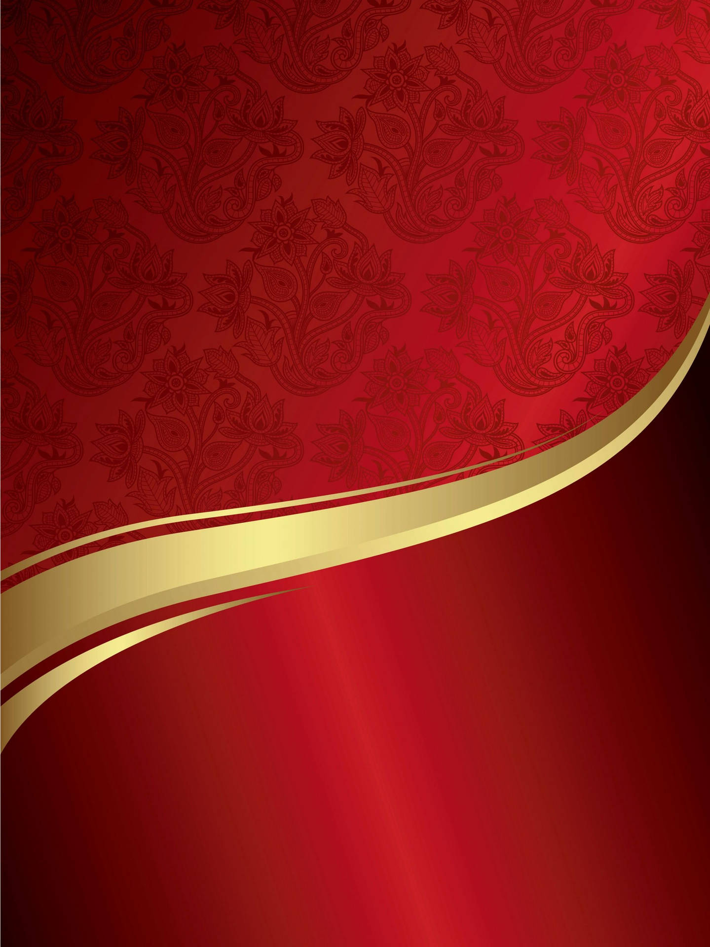 Royal Red And Gold Design Background