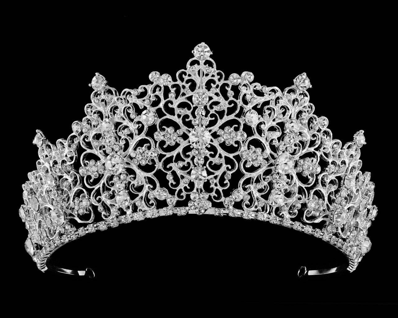 Royal Rhinestones Bridal Crown Background