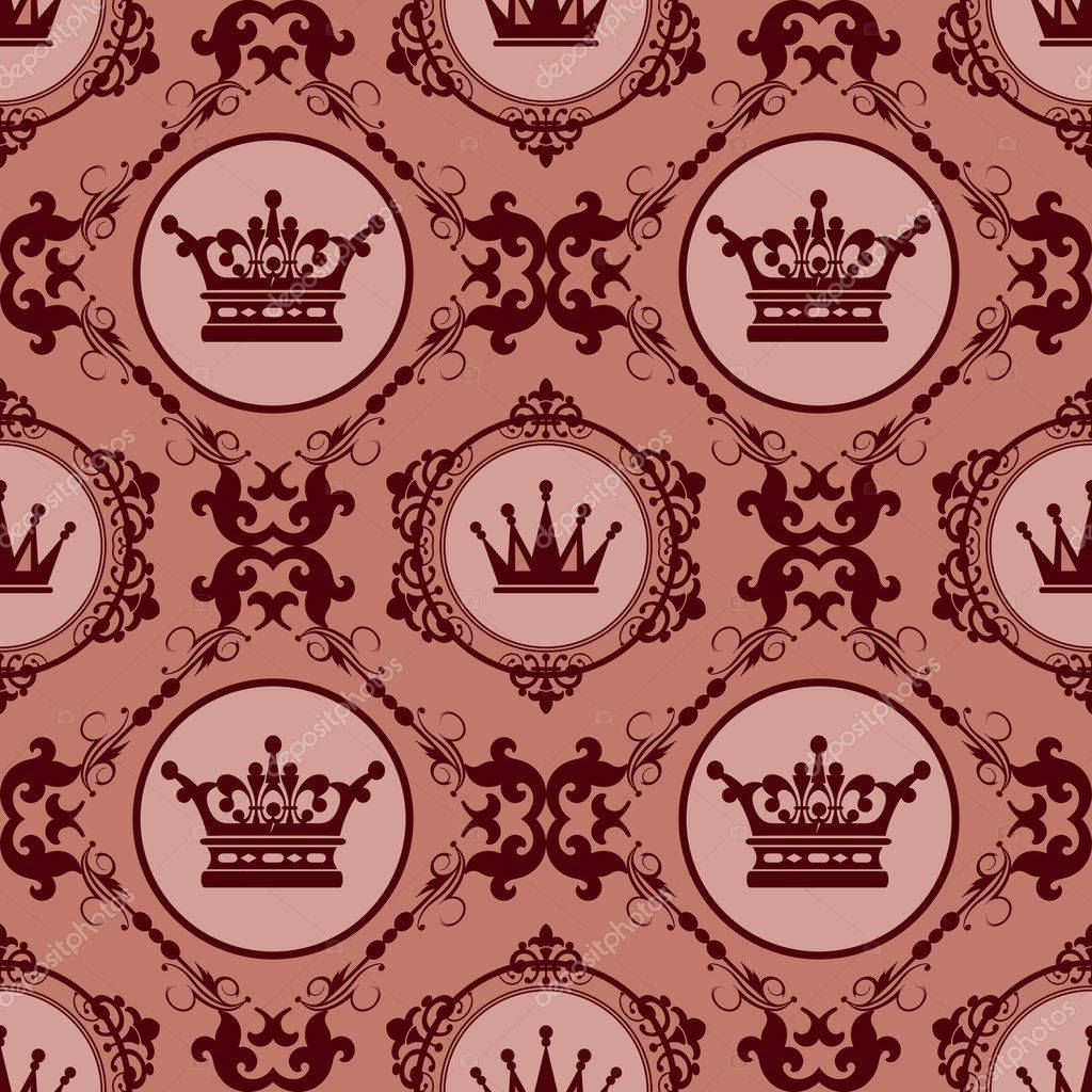 Royal Wall Decor Crown Background