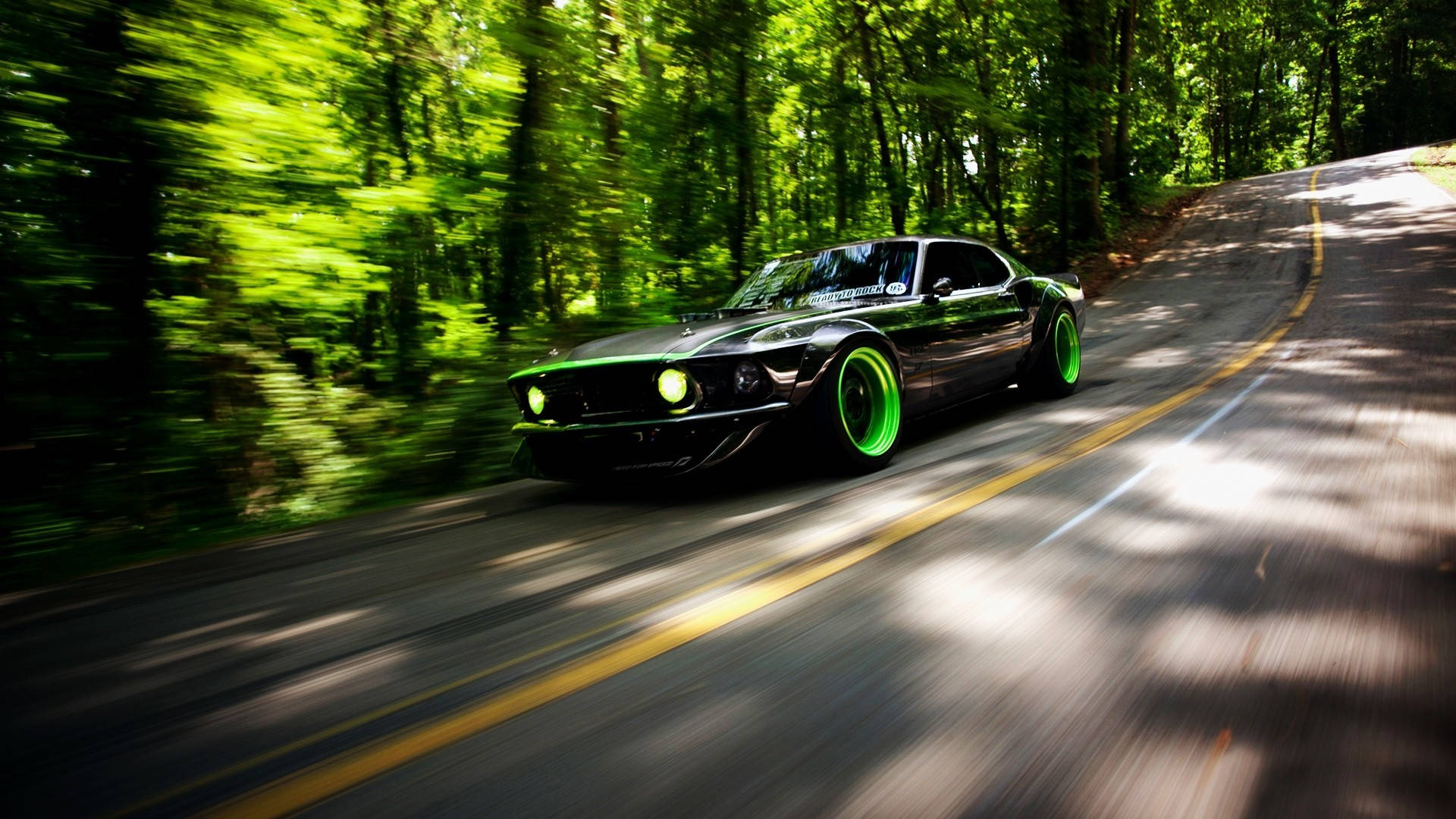 Rtr-x Green Mustang Hd Background