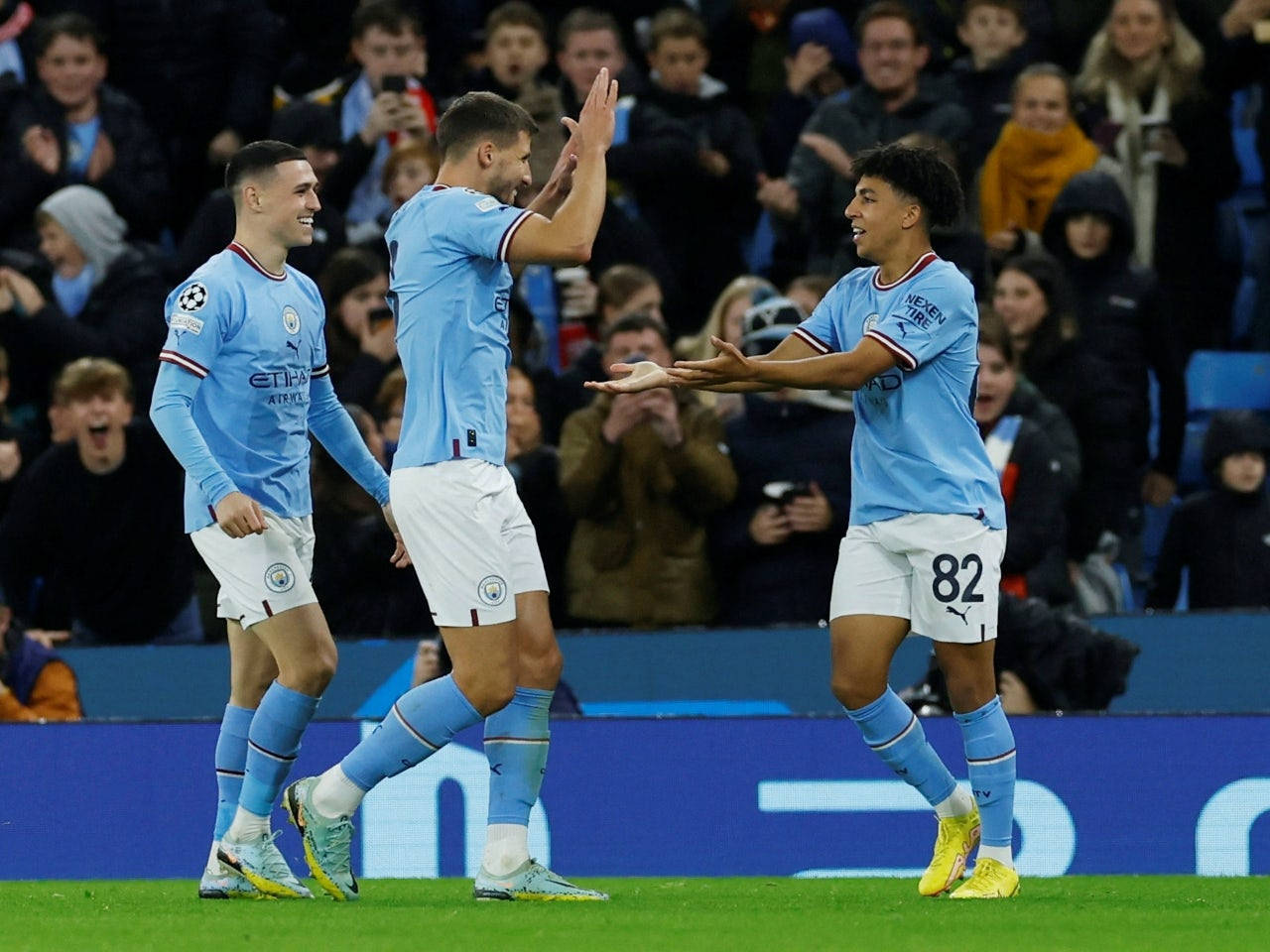 Ruben Dias Is Seen Smiling Background